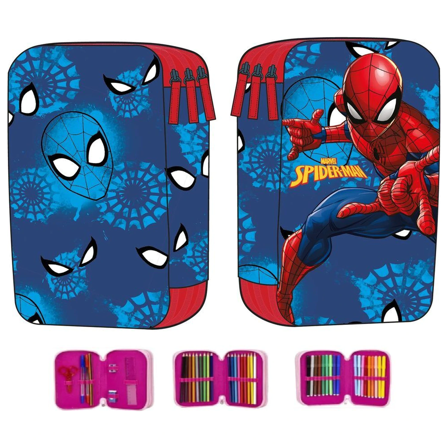 Marvel Spiderman trojni etui za svinčnike fotografija izdelka