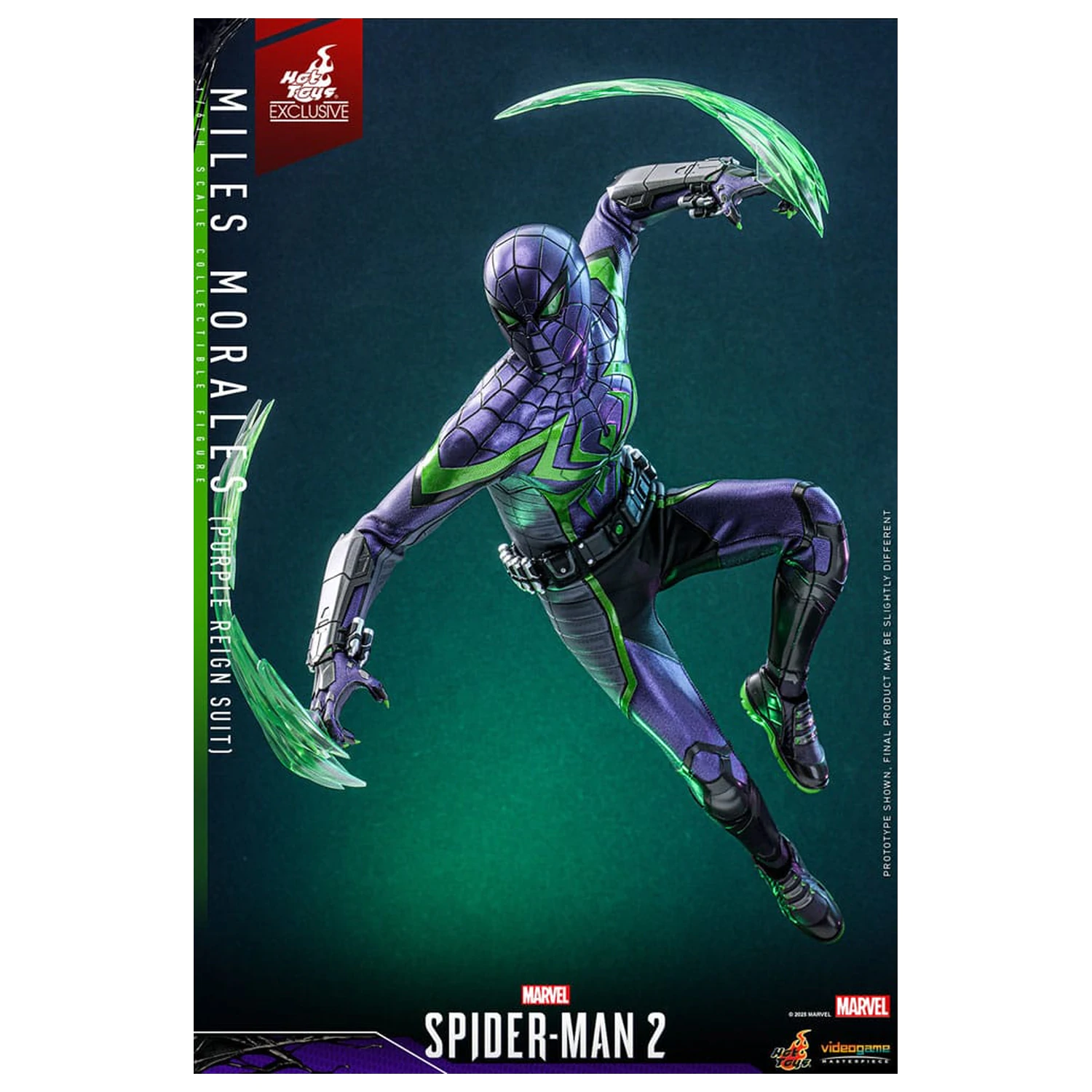 Spider-Man Video Game Masterpiece akcijska figura 1/6 Miles Morales (Purple Reign Suit) Hot Toys Exclusive 30 cm fotografija izdelka