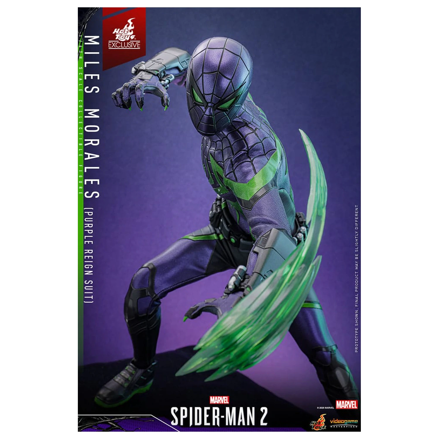 Spider-Man Video Game Masterpiece akcijska figura 1/6 Miles Morales (Purple Reign Suit) Hot Toys Exclusive 30 cm fotografija izdelka