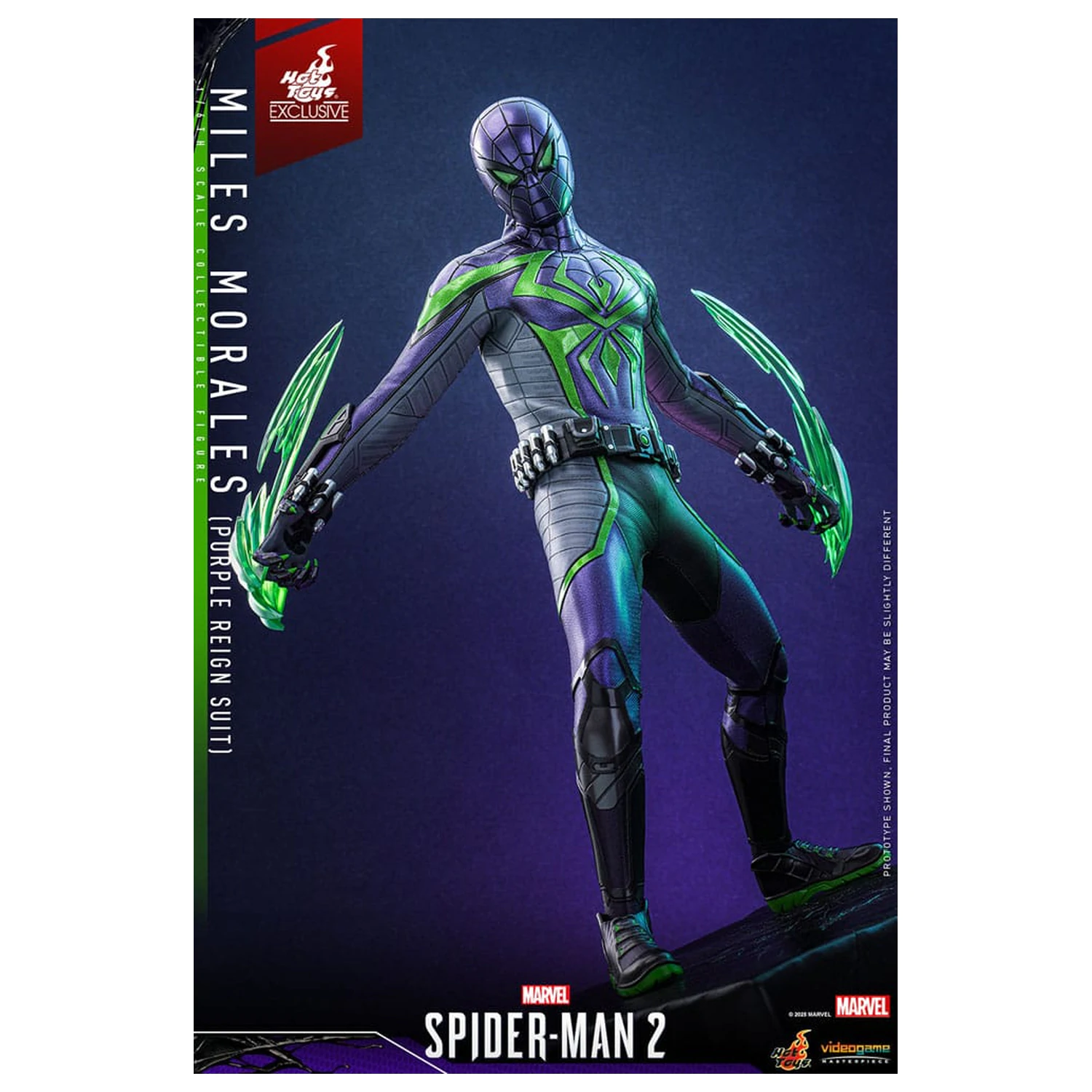 Spider-Man Video Game Masterpiece akcijska figura 1/6 Miles Morales (Purple Reign Suit) Hot Toys Exclusive 30 cm fotografija izdelka