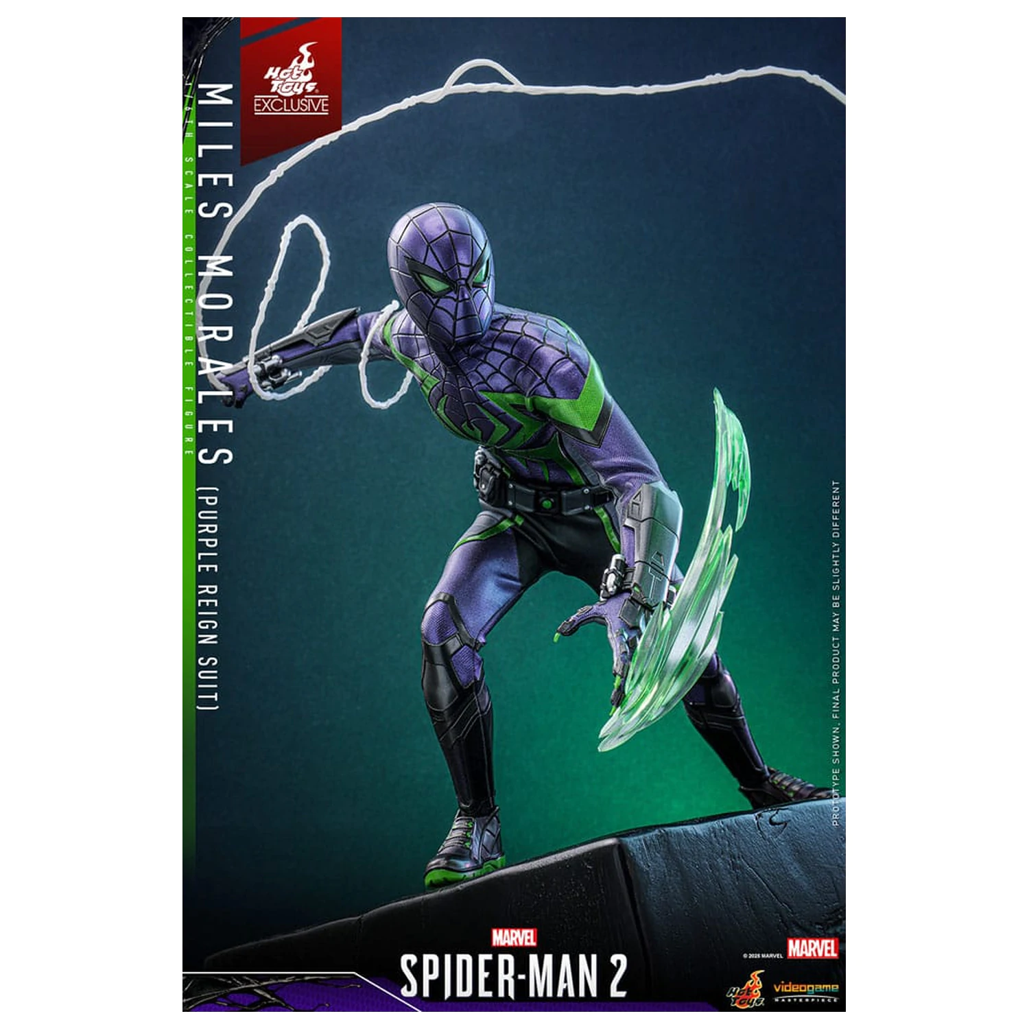 Spider-Man Video Game Masterpiece akcijska figura 1/6 Miles Morales (Purple Reign Suit) Hot Toys Exclusive 30 cm fotografija izdelka