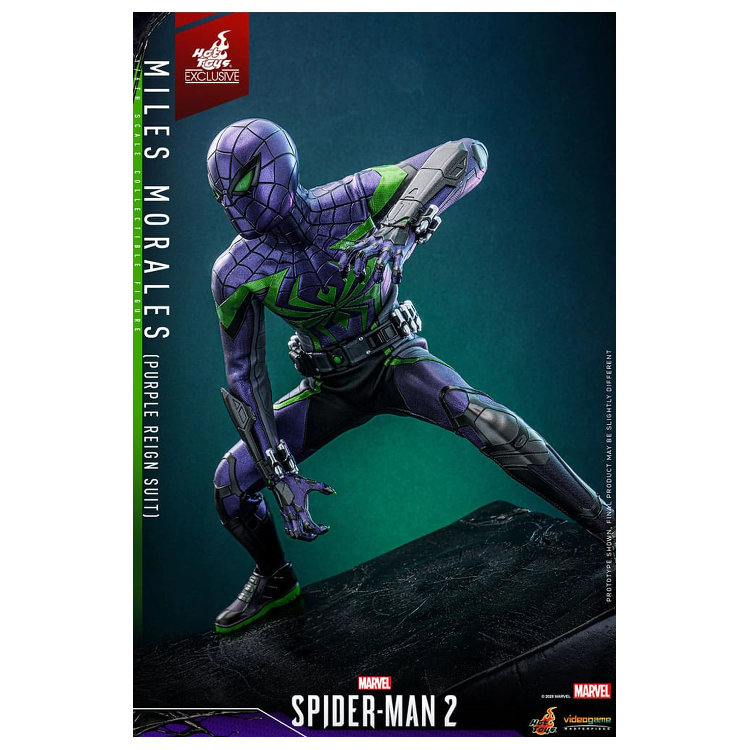 Spider-Man Video Game Masterpiece akcijska figura 1/6 Miles Morales (Purple Reign Suit) Hot Toys Exclusive 30 cm fotografija izdelka
