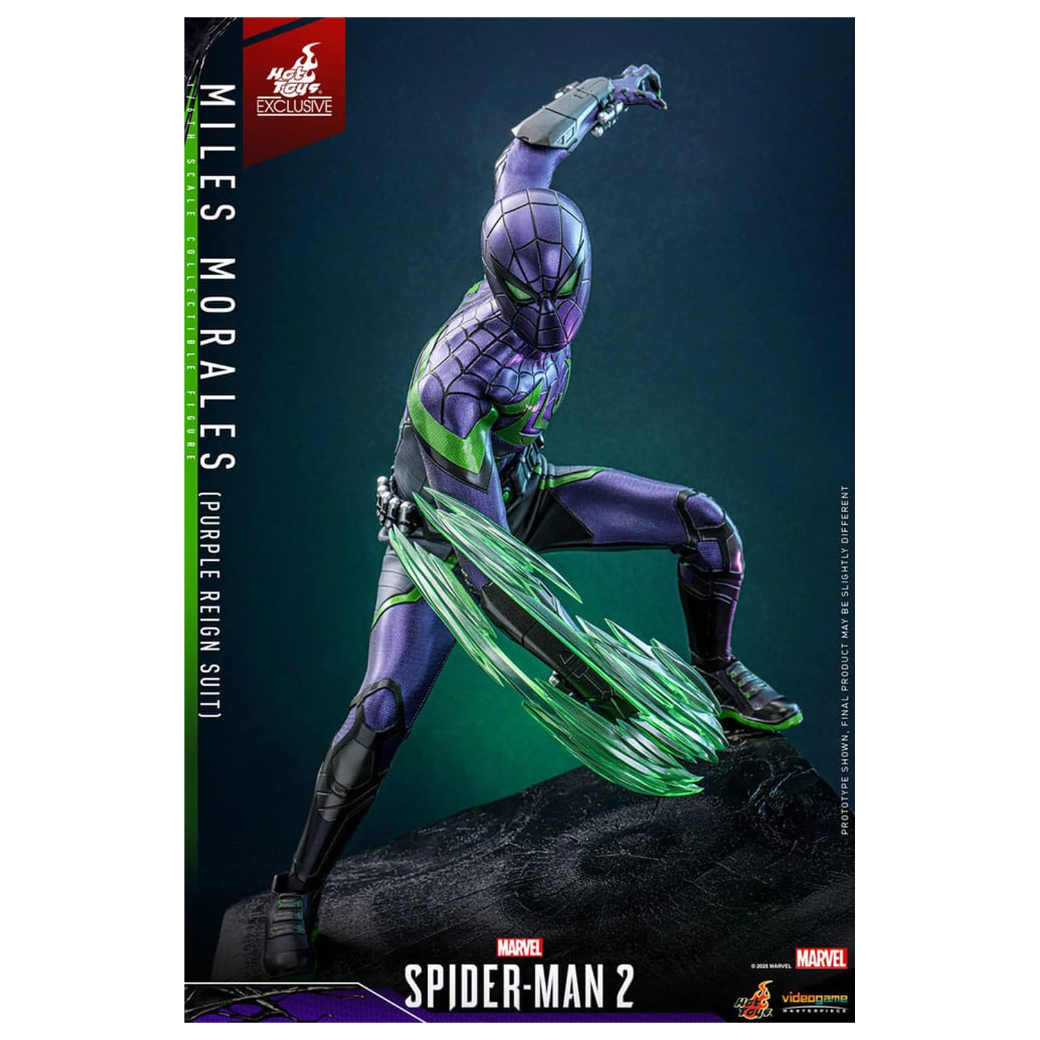Spider-Man Video Game Masterpiece akcijska figura 1/6 Miles Morales (Purple Reign Suit) Hot Toys Exclusive 30 cm fotografija izdelka