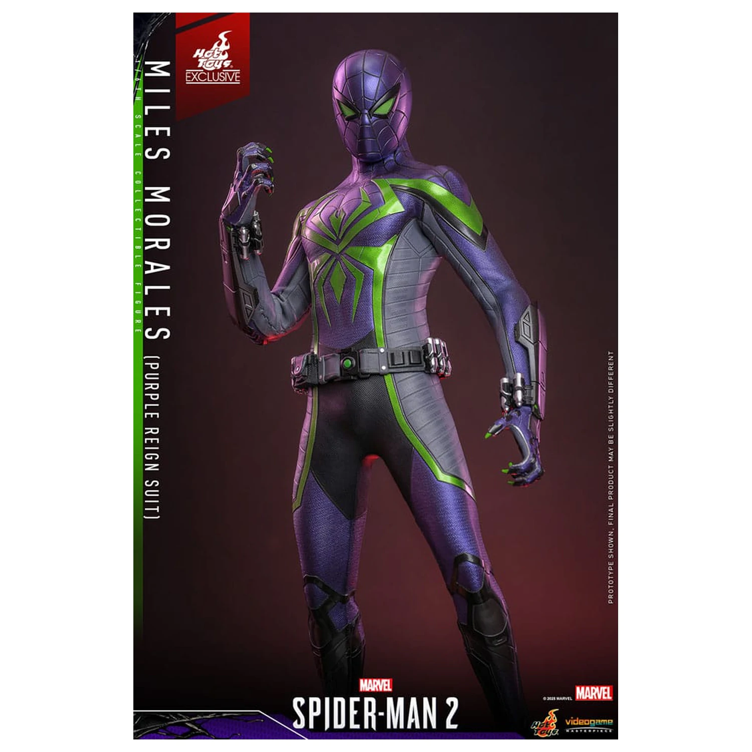 Spider-Man Video Game Masterpiece akcijska figura 1/6 Miles Morales (Purple Reign Suit) Hot Toys Exclusive 30 cm fotografija izdelka