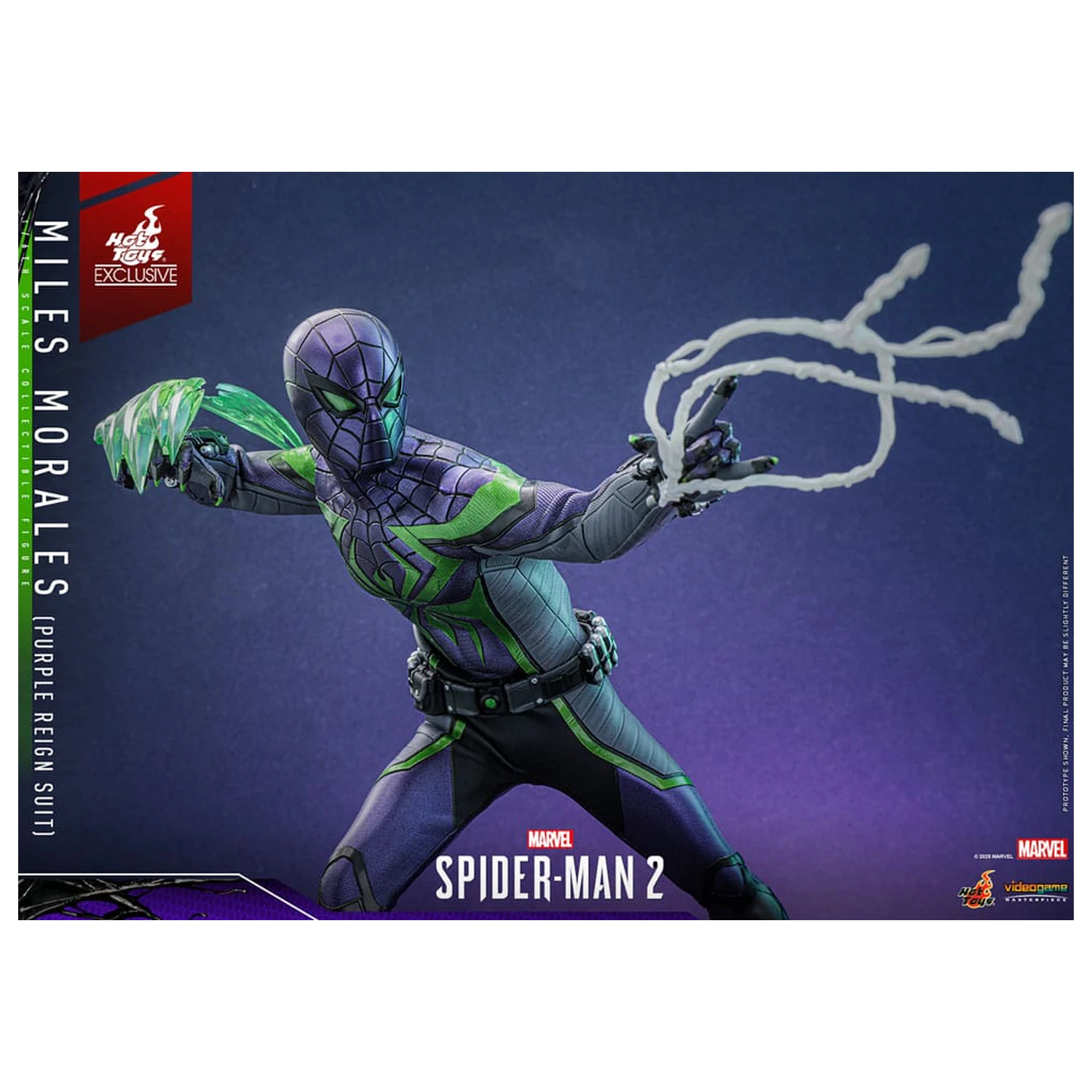 Spider-Man Video Game Masterpiece akcijska figura 1/6 Miles Morales (Purple Reign Suit) Hot Toys Exclusive 30 cm fotografija izdelka