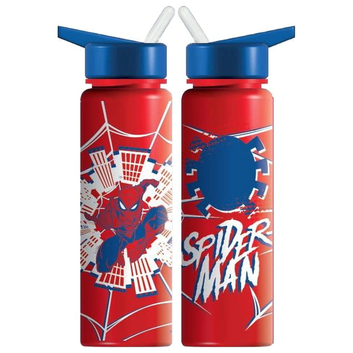 Spider-Man steklenička za pijačo rdeča, bela in modra fotografija izdelka