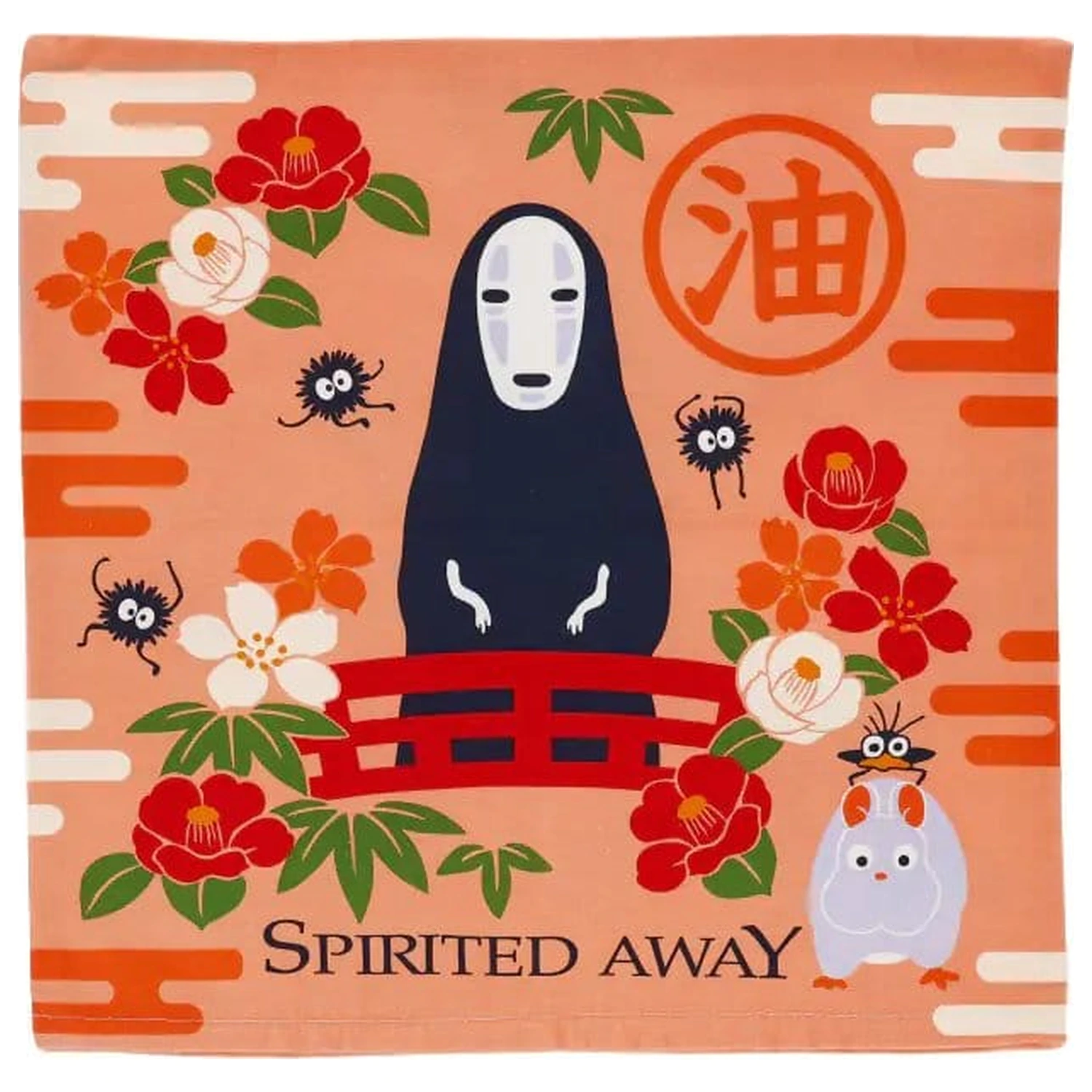 Spirited Away Natsu prevleka za blazino No Face & Flowers fotografija izdelka