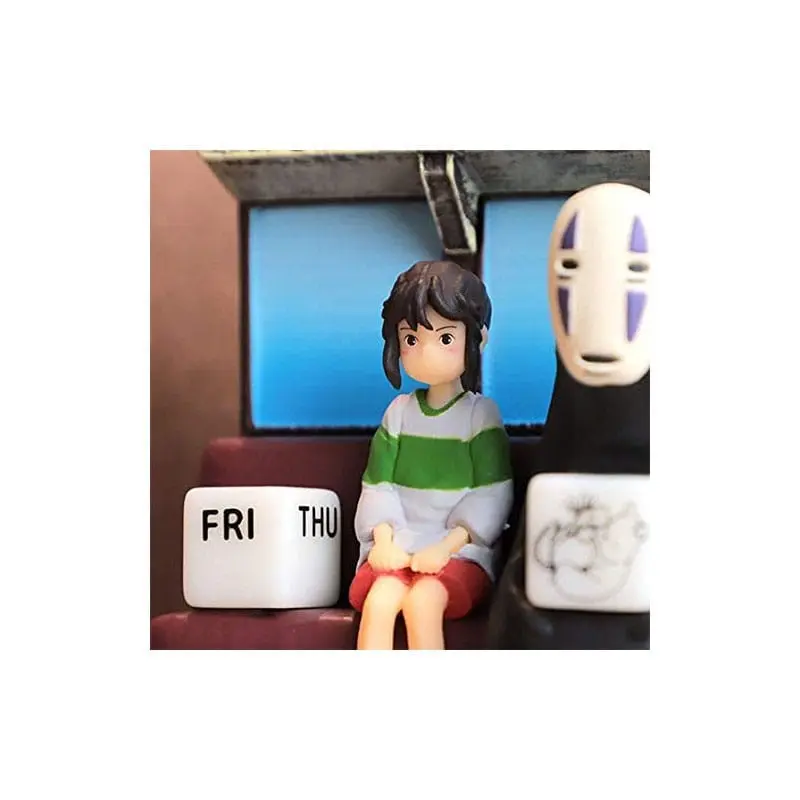 Spirited Away Statue Tri-wheeler Diorama / Calendar Take Unabara Train 11 cmKip Spirited Away Tri-wheeler Diorama / Calendar Take Unabara Train 11 cm fotografija izdelka