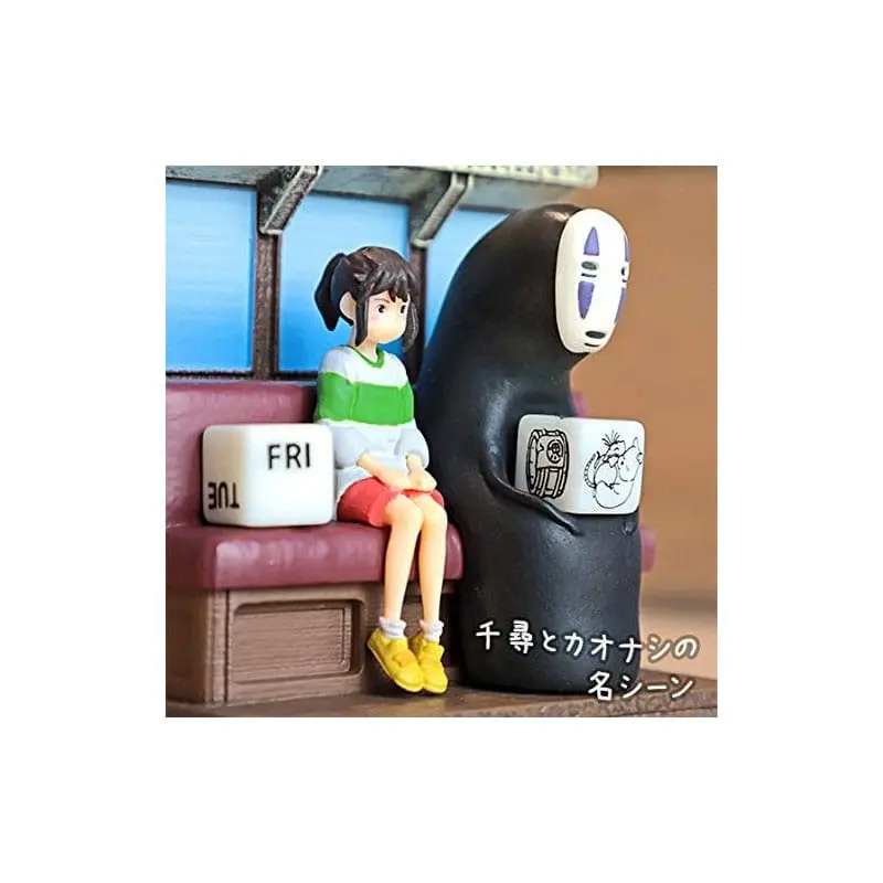 Spirited Away Statue Tri-wheeler Diorama / Calendar Take Unabara Train 11 cmKip Spirited Away Tri-wheeler Diorama / Calendar Take Unabara Train 11 cm fotografija izdelka