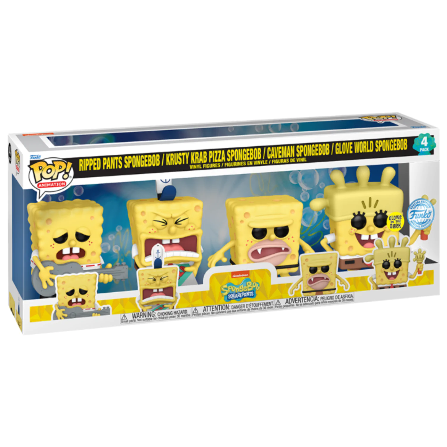 Spongebob Funko POP! Television Vinil Figura Set 4 (EMEA) 9 cm fotografija izdelka