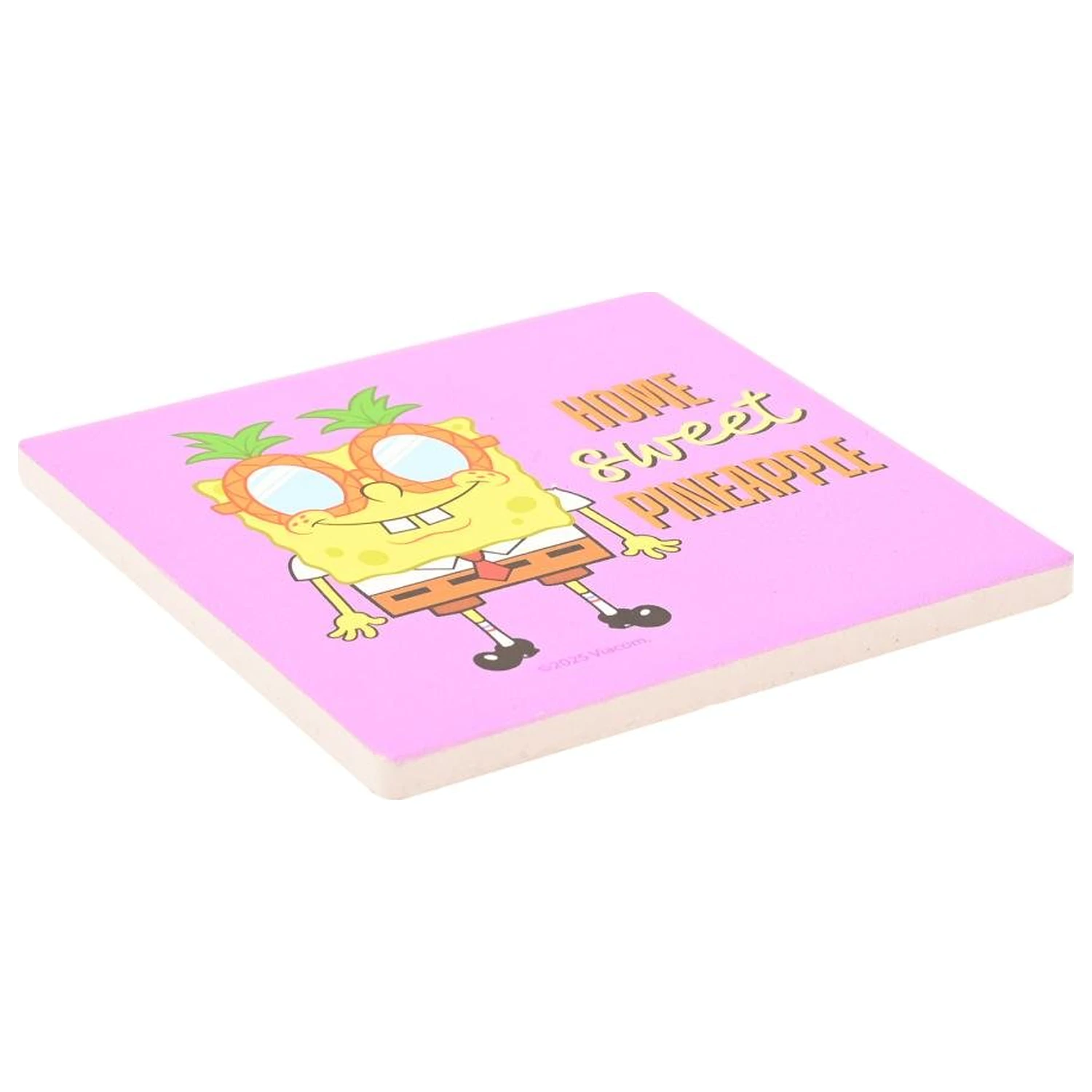 SpongeBob Home Sweet Pineapple Keramični kvadratni podstavek fotografija izdelka