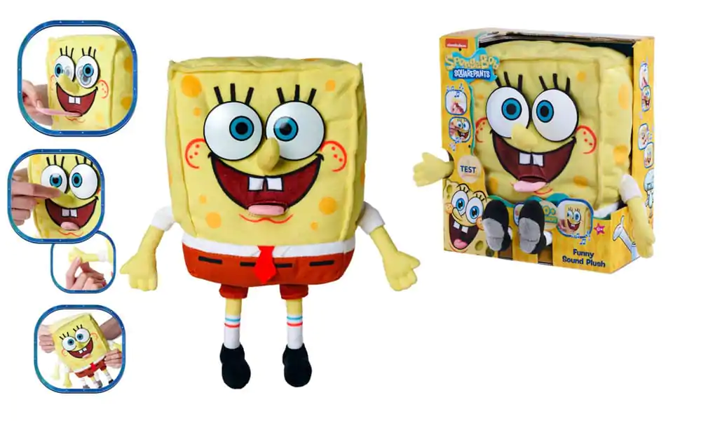 SpongeBob plišasta igrača z zvokom 30 cm fotografija izdelka