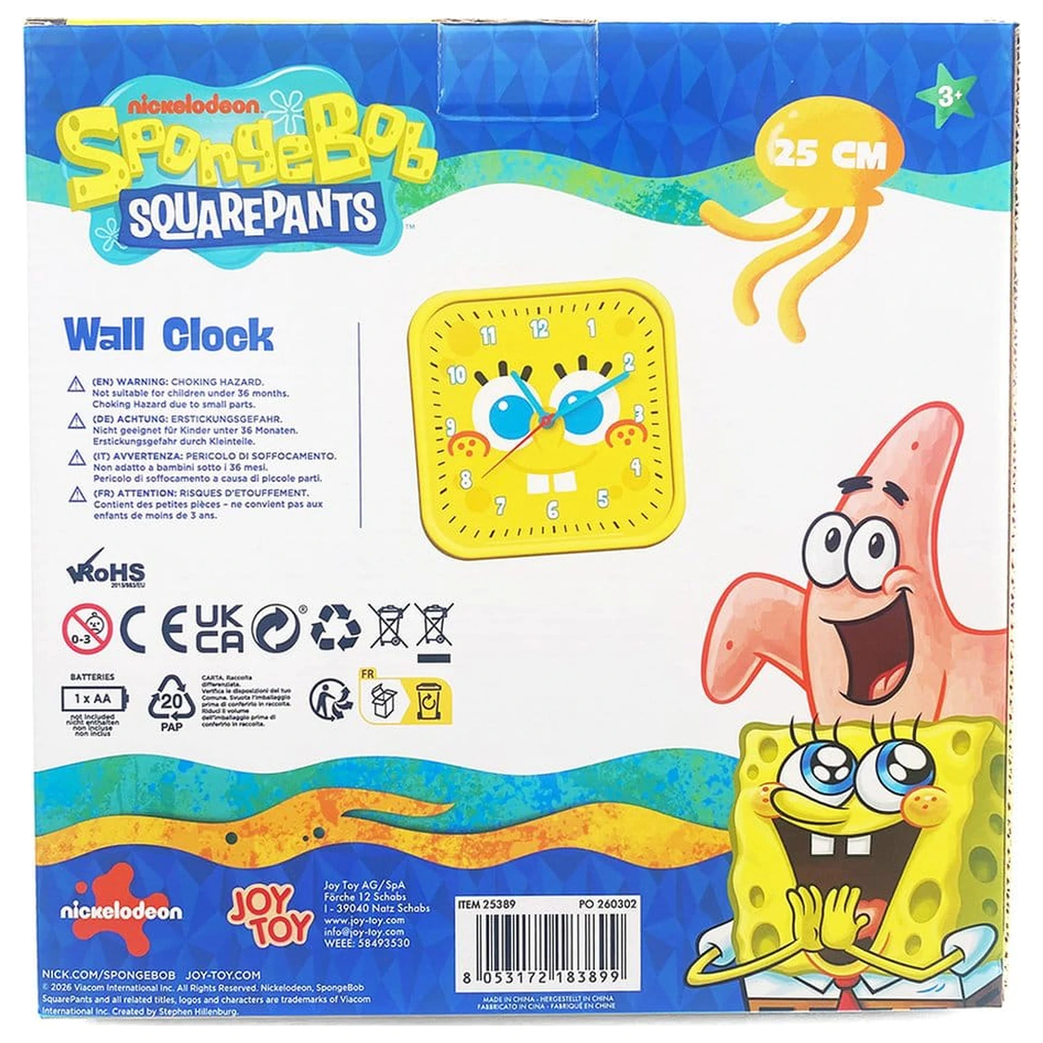 Spongebob Stenska ura square Spongebob fotografija izdelka