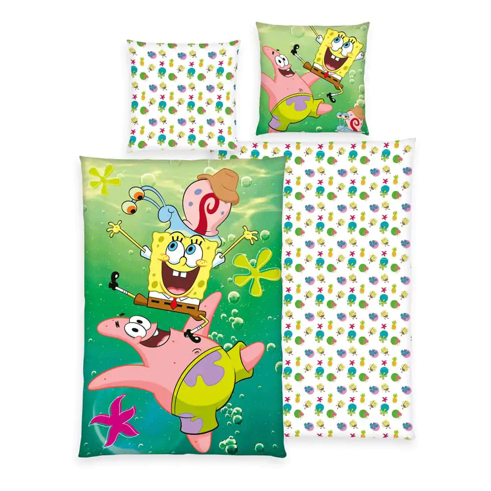 Spongebob Squarepants Komplet prevleke za odejo 135 x 200 cm / 80 x 80 cm fotografija izdelka