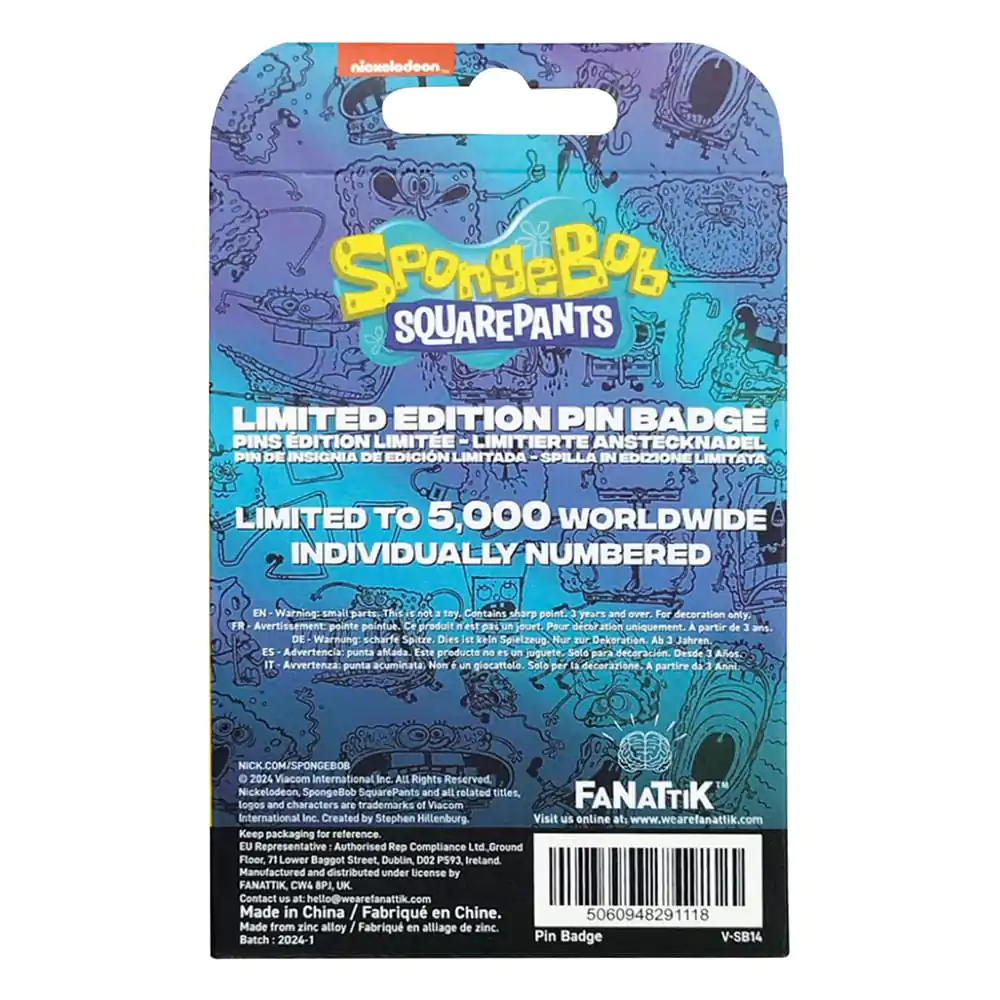 SpongeBob SquarePants Značka z bucikami Limited Edition fotografija izdelka