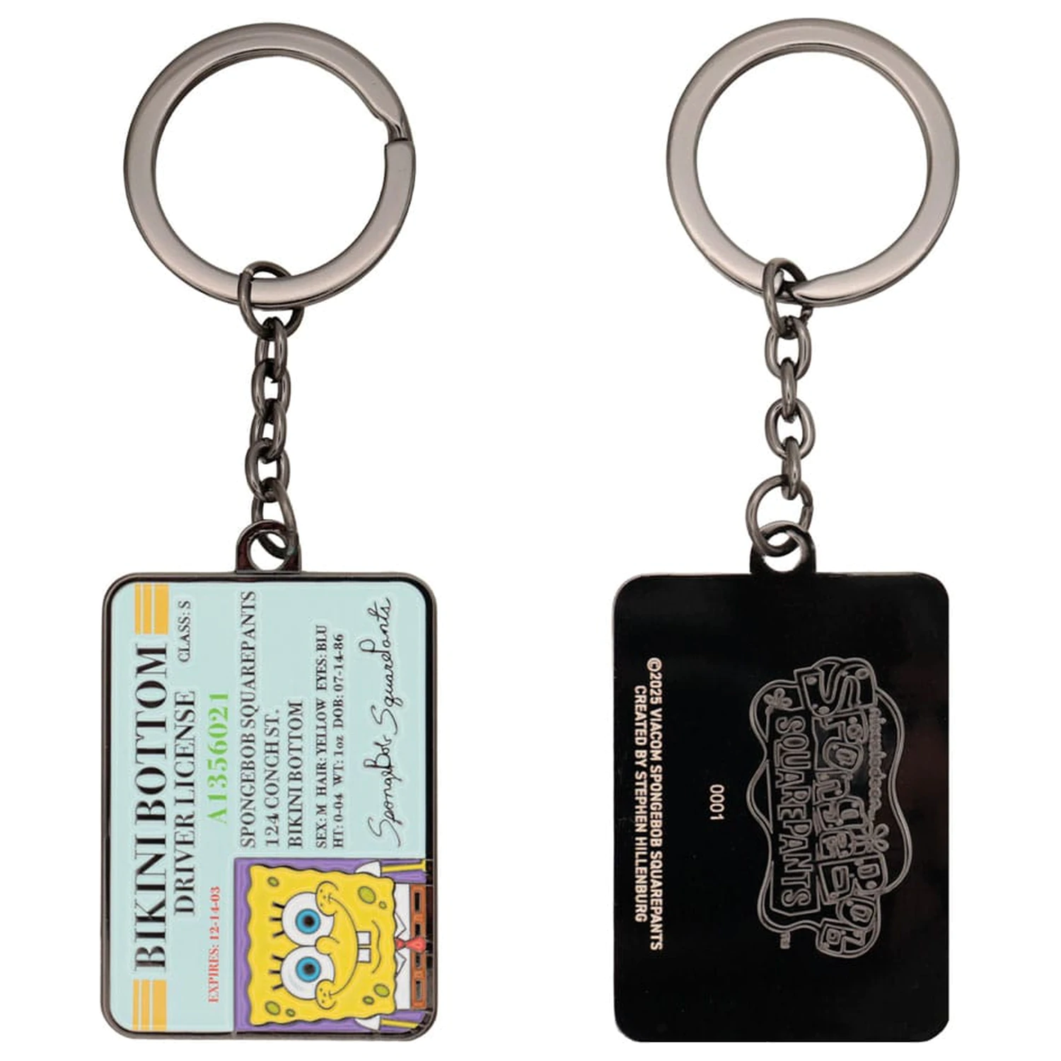SpongeBob Squarepants Keychain vozniško dovoljenje omejena izdaja fotografija izdelka