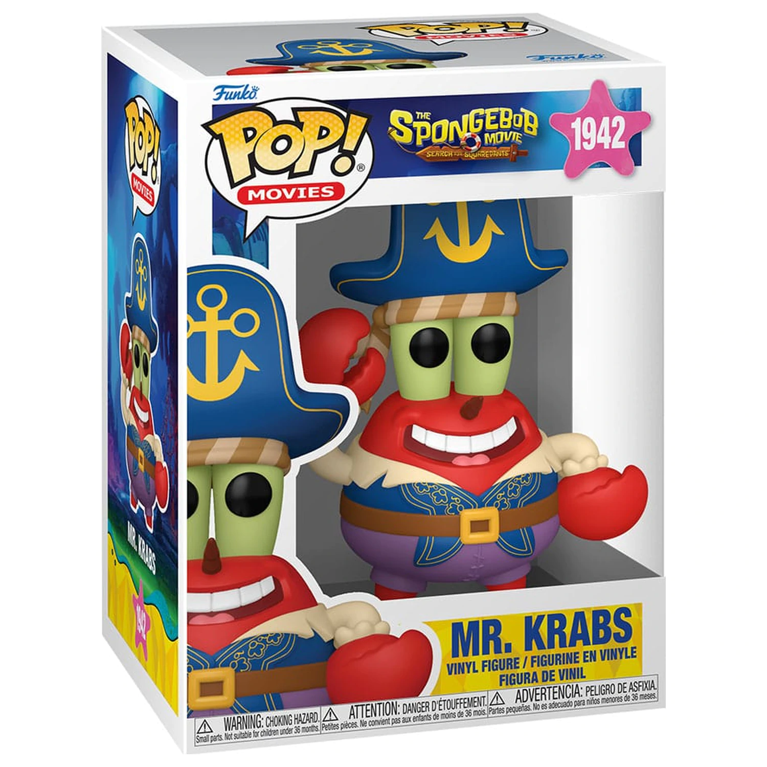 SpongeBob SquarePants Funko POP! vinilna figura Mr. Krabs (Pirate) 9 cm fotografija izdelka