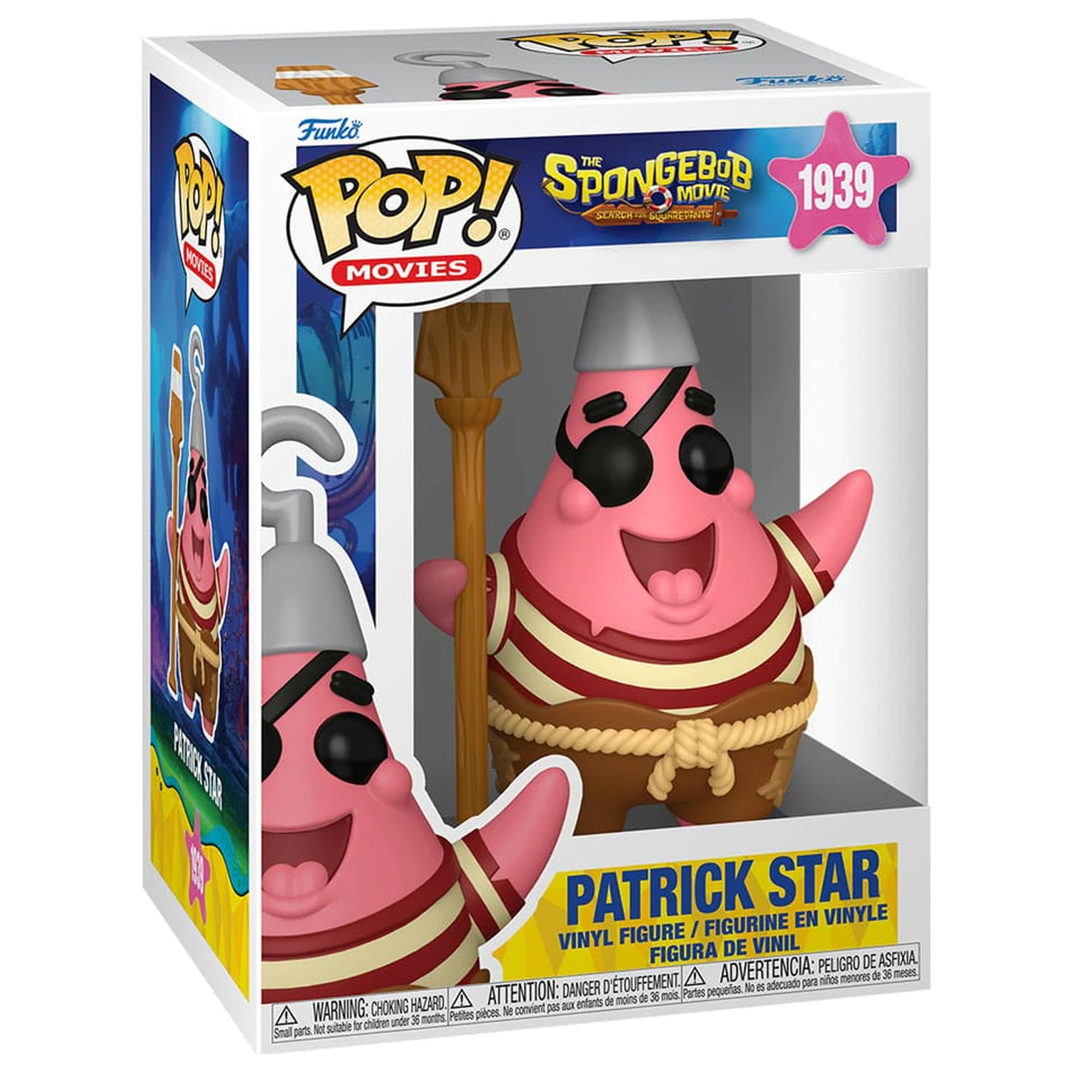 SpongeBob SquarePants Funko POP! vinilna figura Patrick Star (pirat) 9 cm fotografija izdelka
