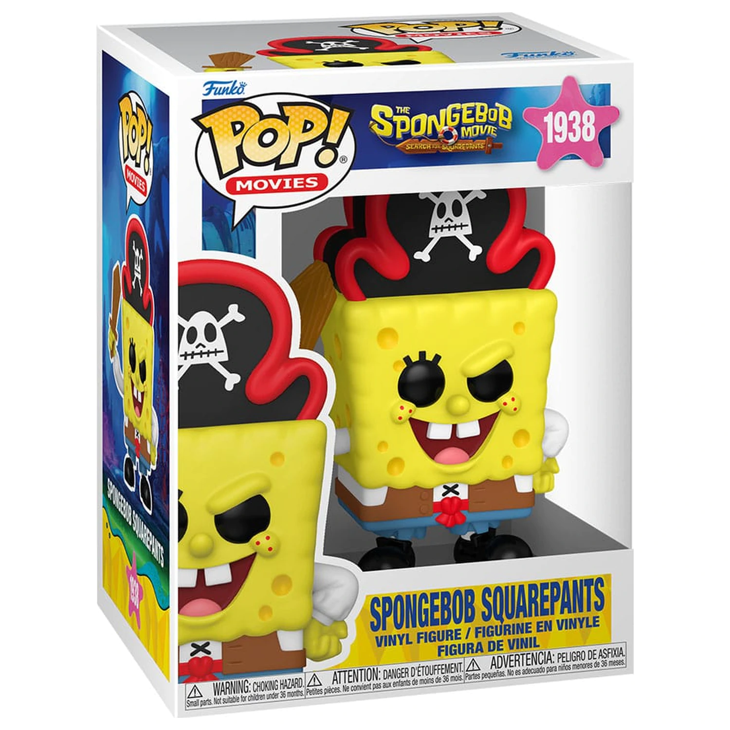 SpongeBob SquarePants Funko POP! vinilna figura SquarePants (pirat) 9 cm fotografija izdelka