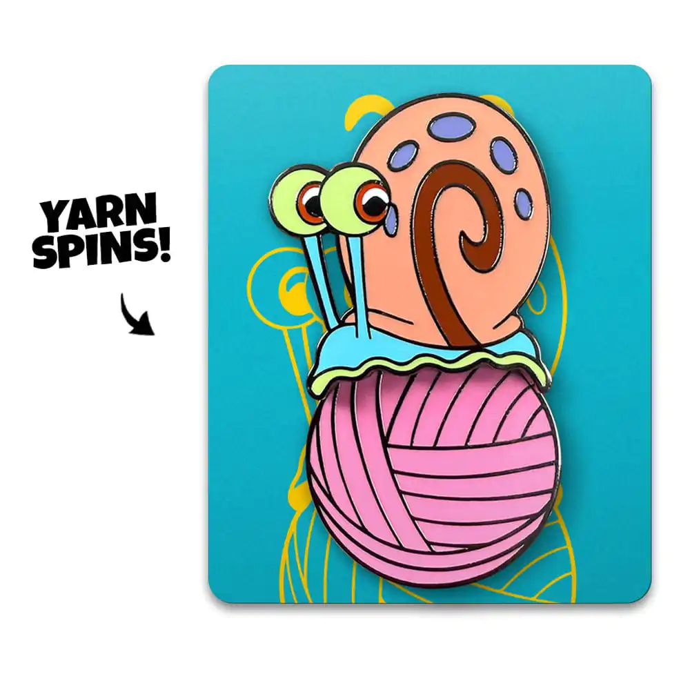 SpongeBob SquarePants Pin Badge Gary Yarn Spinning 5 cmSpongeBob SquarePants broška Gary prede prejo 5 cm fotografija izdelka