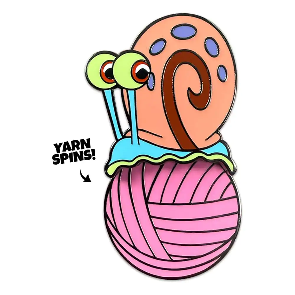 SpongeBob SquarePants Pin Badge Gary Yarn Spinning 5 cmSpongeBob SquarePants broška Gary prede prejo 5 cm fotografija izdelka