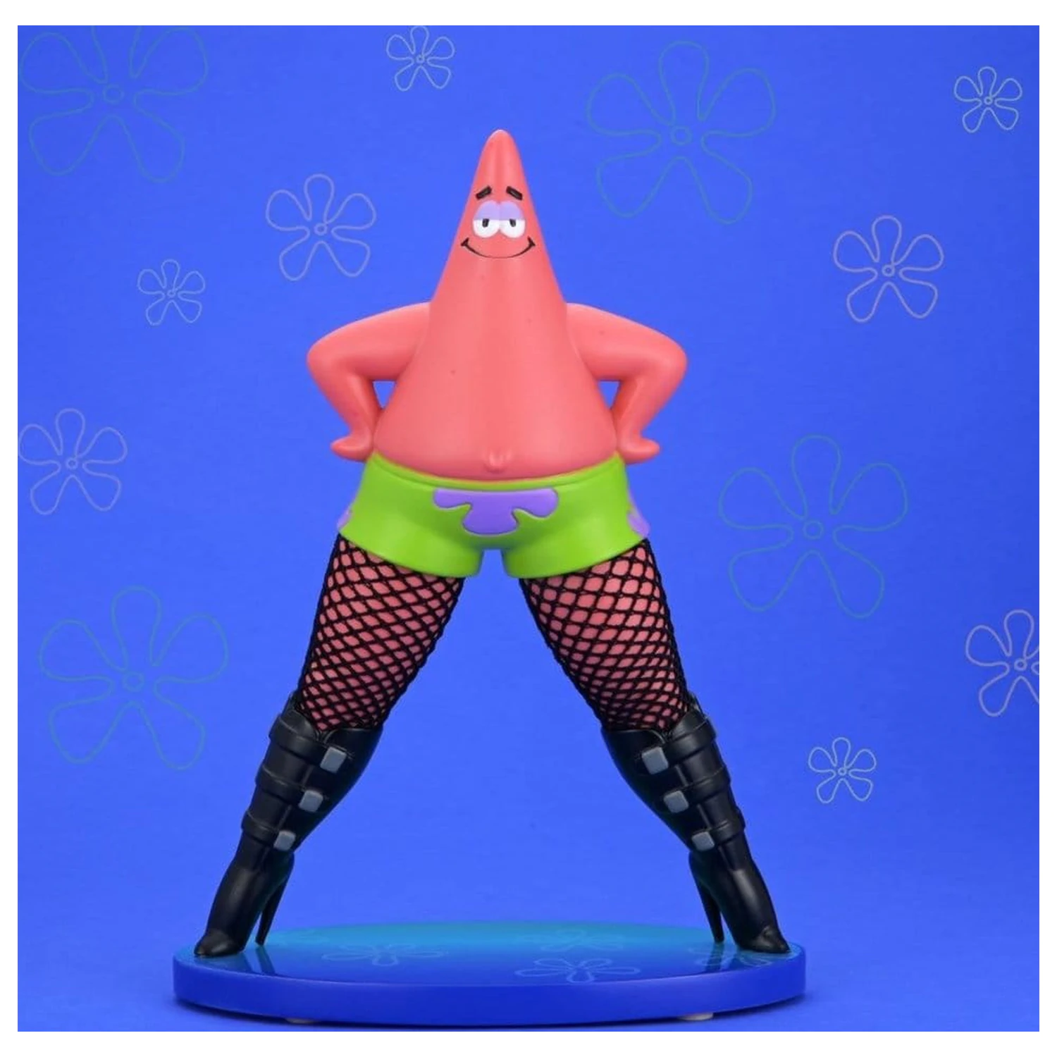 SpongeBob SquarePants Goofy Goober Rock Art Figura Patrick Star in mrežastih nogavicah 15 cm fotografija izdelka