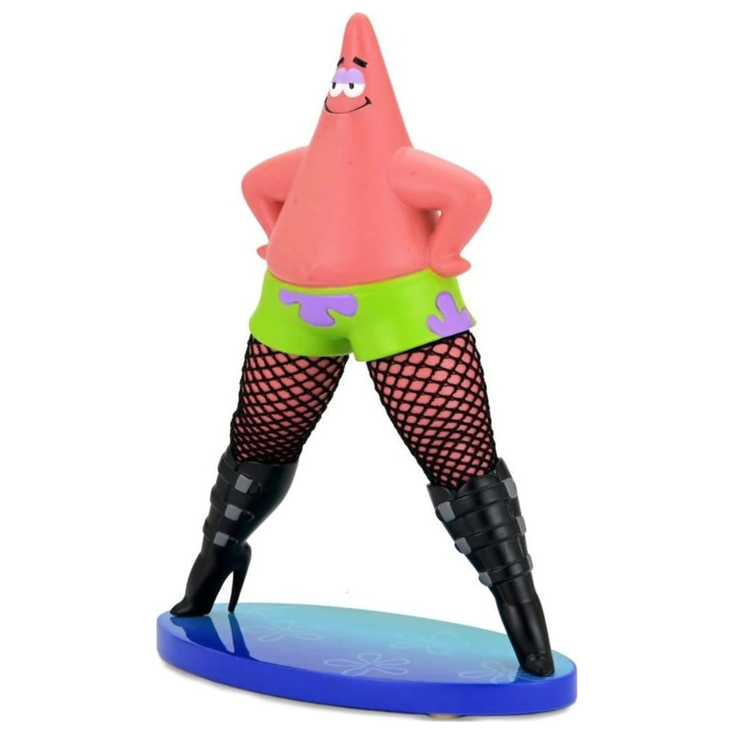 SpongeBob SquarePants Goofy Goober Rock Art Figura Patrick Star in mrežastih nogavicah 15 cm fotografija izdelka
