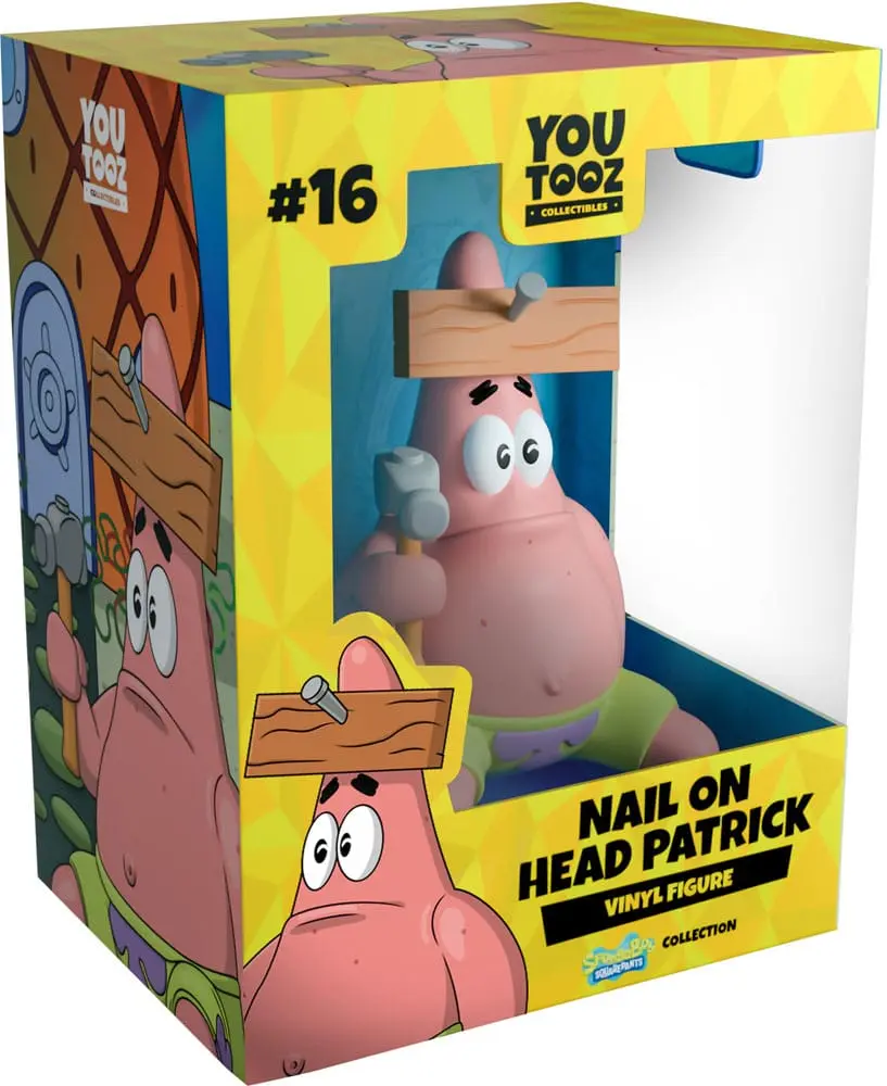 SpongeBob SquarePants Vinyl Figure Zabijanje žebljev Patrick 10 cm fotografija izdelka