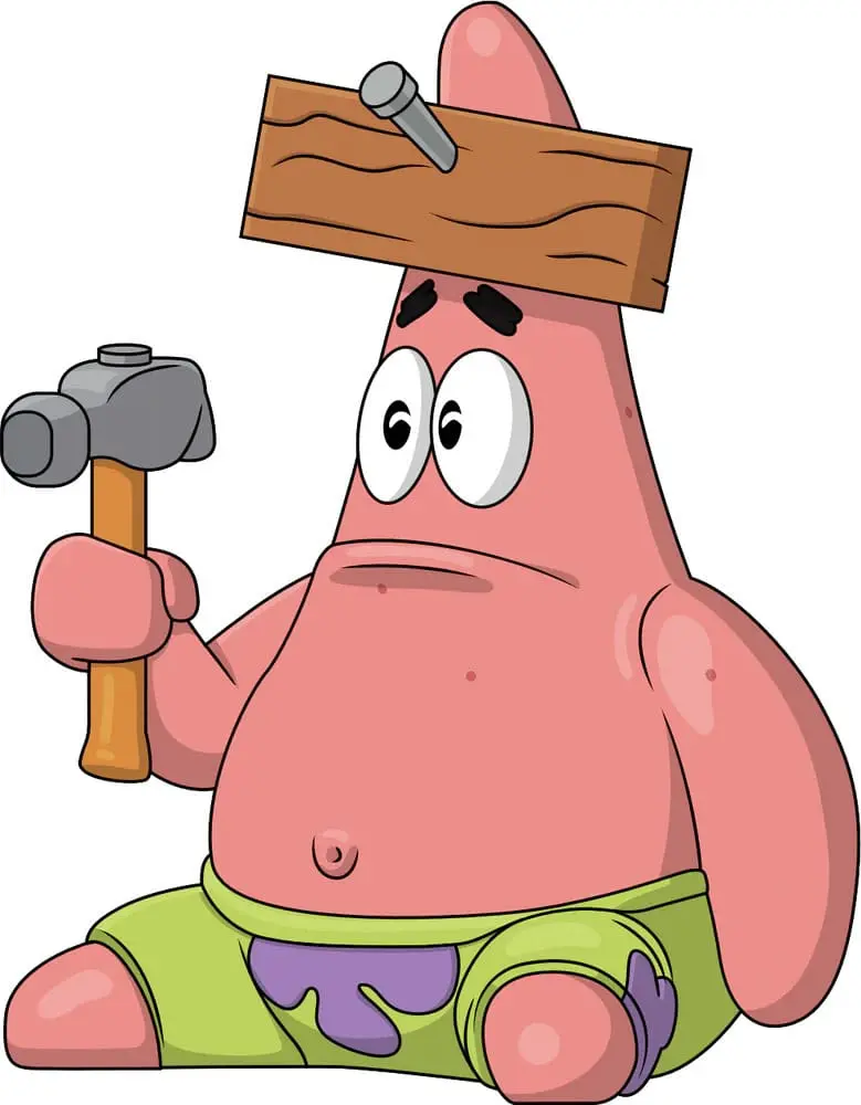 SpongeBob SquarePants Vinyl Figure Zabijanje žebljev Patrick 10 cm fotografija izdelka
