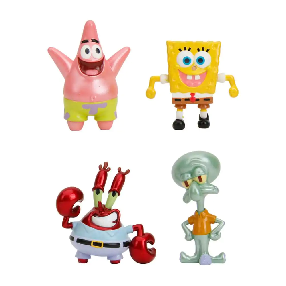 Spongebob Squarepants Nano Metalfigs Diecast Mini Figurice 4-Pack Wave 1 4 cm fotografija izdelka