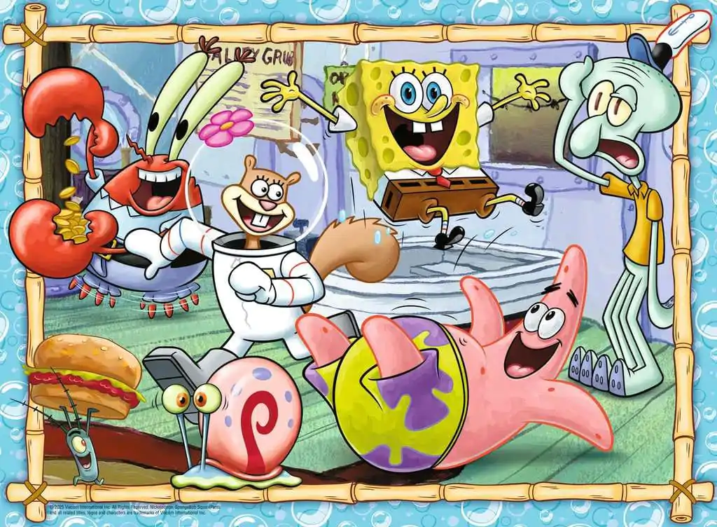 SpongeBob SquarePants otroške sestavljanke XXL New Adventures in Bikini Bottom (200 kosov) fotografija izdelka
