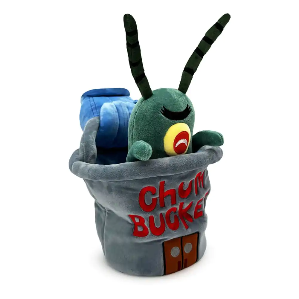 SpongeBob SquarePants plišasta figura Plankton Chum Bucket 22 cm fotografija izdelka