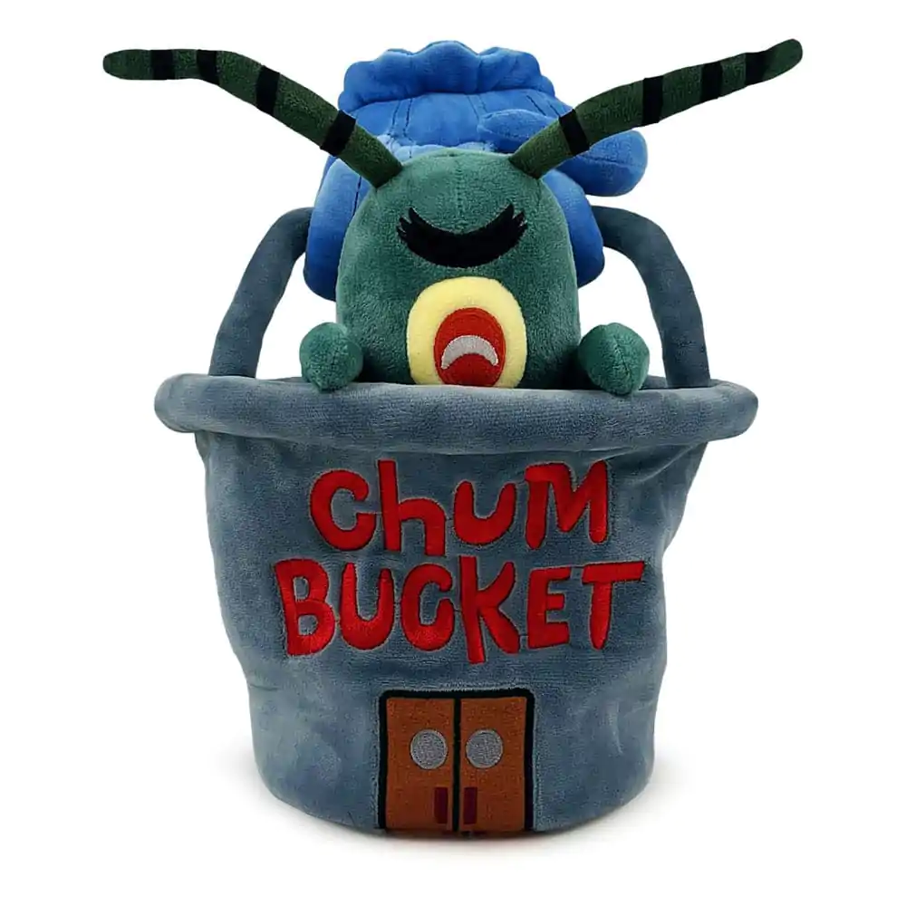 SpongeBob SquarePants plišasta figura Plankton Chum Bucket 22 cm fotografija izdelka