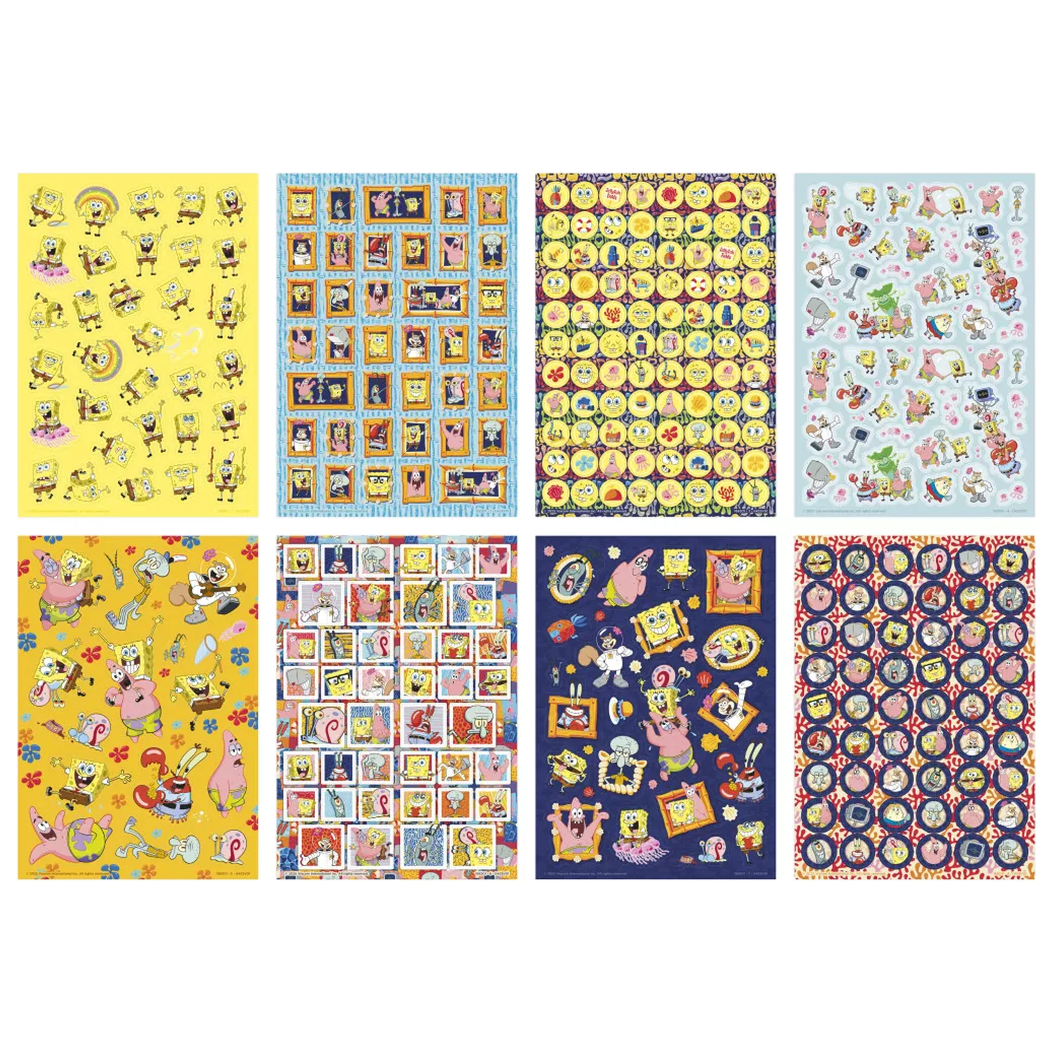 SpongeBob Smile paket nalepk 8 listov fotografija izdelka