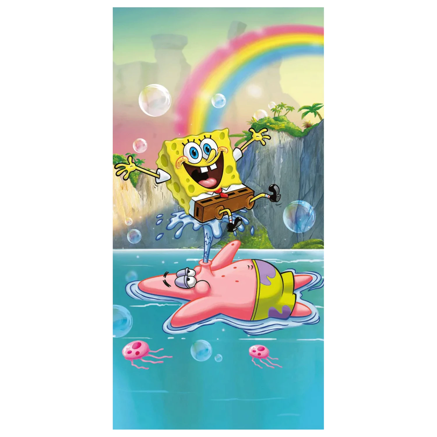 SpongeBob Tropical Duo Brisača 70x140cm fotografija izdelka