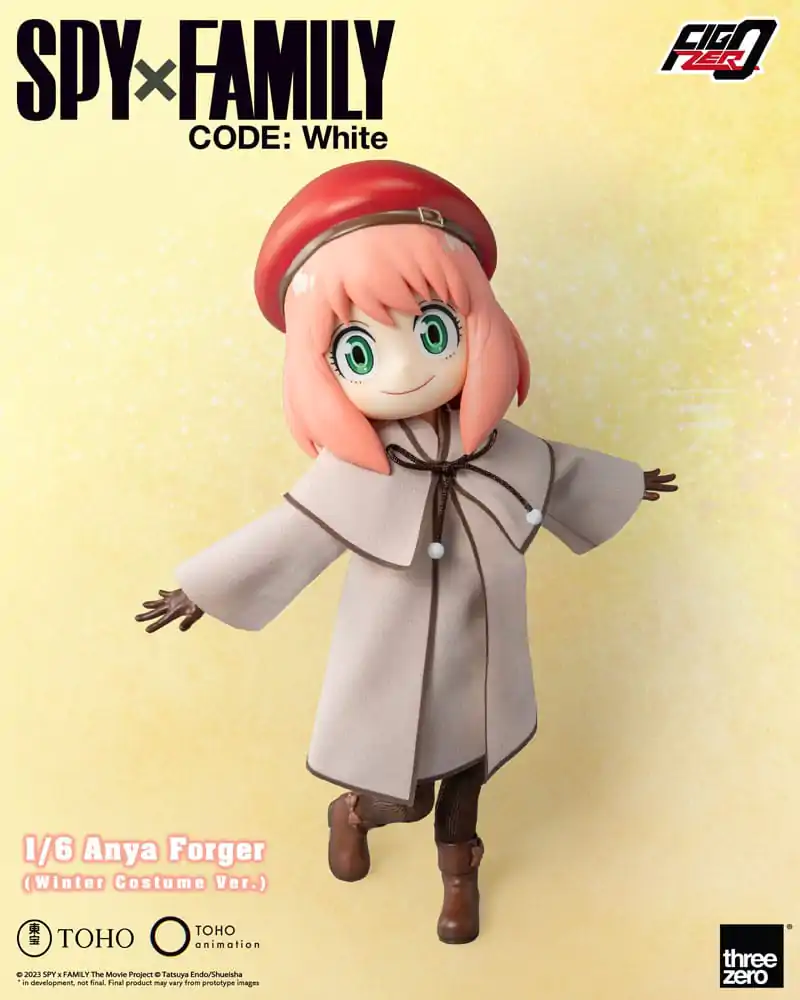 Spy x Family Code: White FigZero akcijska figura 1/6 Anya Forger zimska različica kostuma 17 cm fotografija izdelka