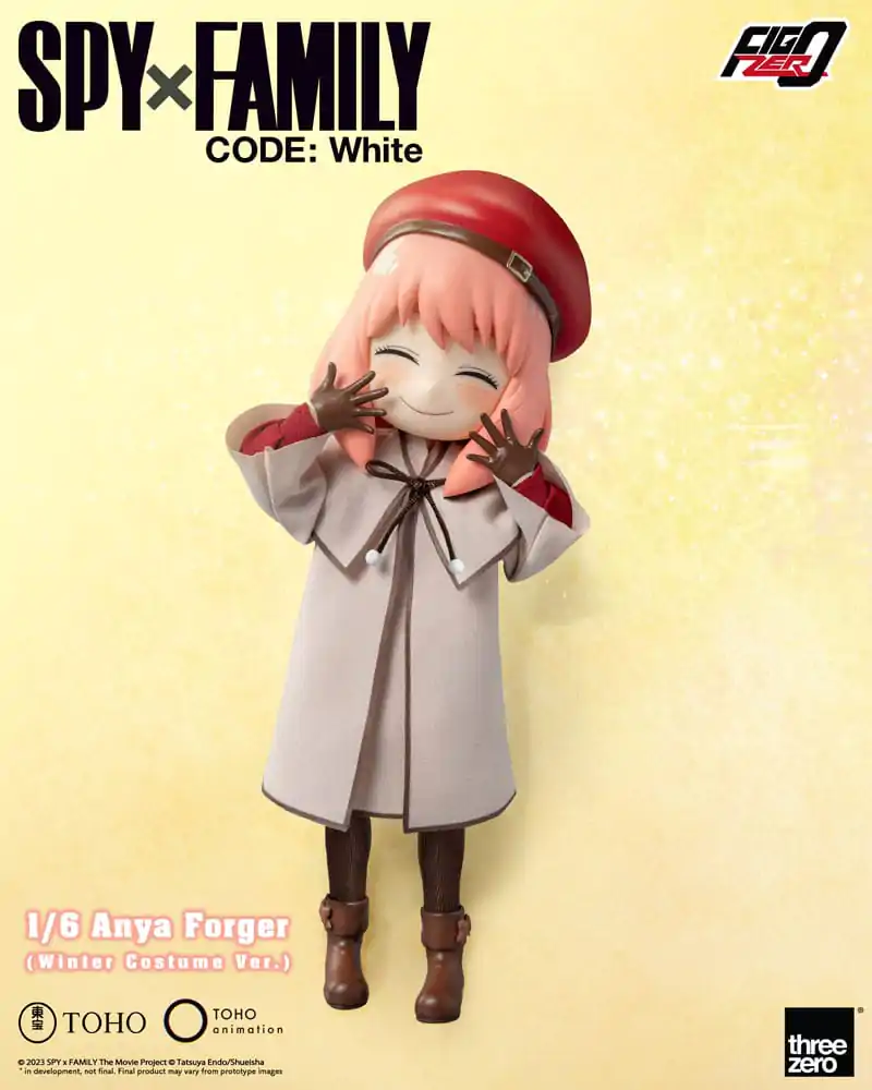 Spy x Family Code: White FigZero akcijska figura 1/6 Anya Forger zimska različica kostuma 17 cm fotografija izdelka