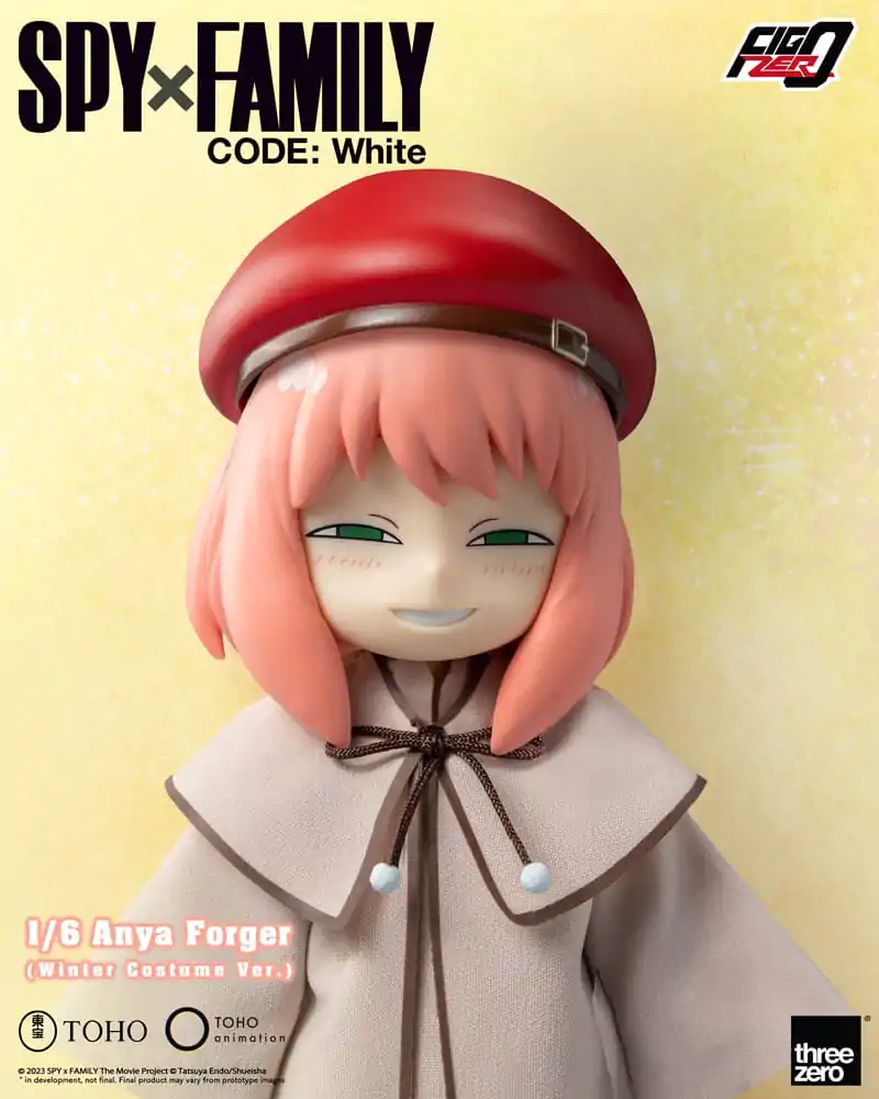 Spy x Family Code: White FigZero akcijska figura 1/6 Anya Forger zimska različica kostuma 17 cm fotografija izdelka