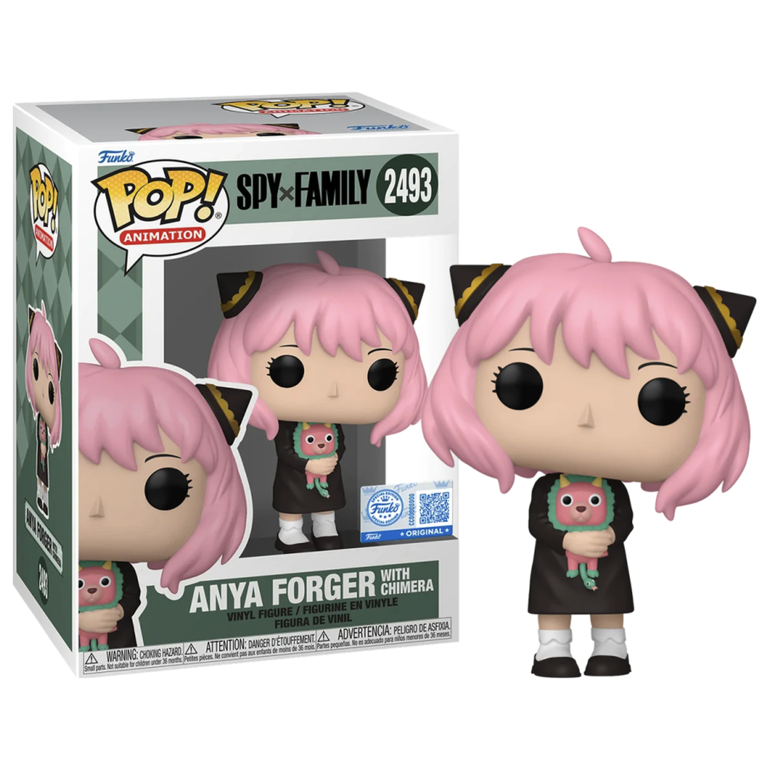 SPY x FAMILY Funko POP figurica Animation N° 2493 Anya Forger z Chimerom fotografija izdelka