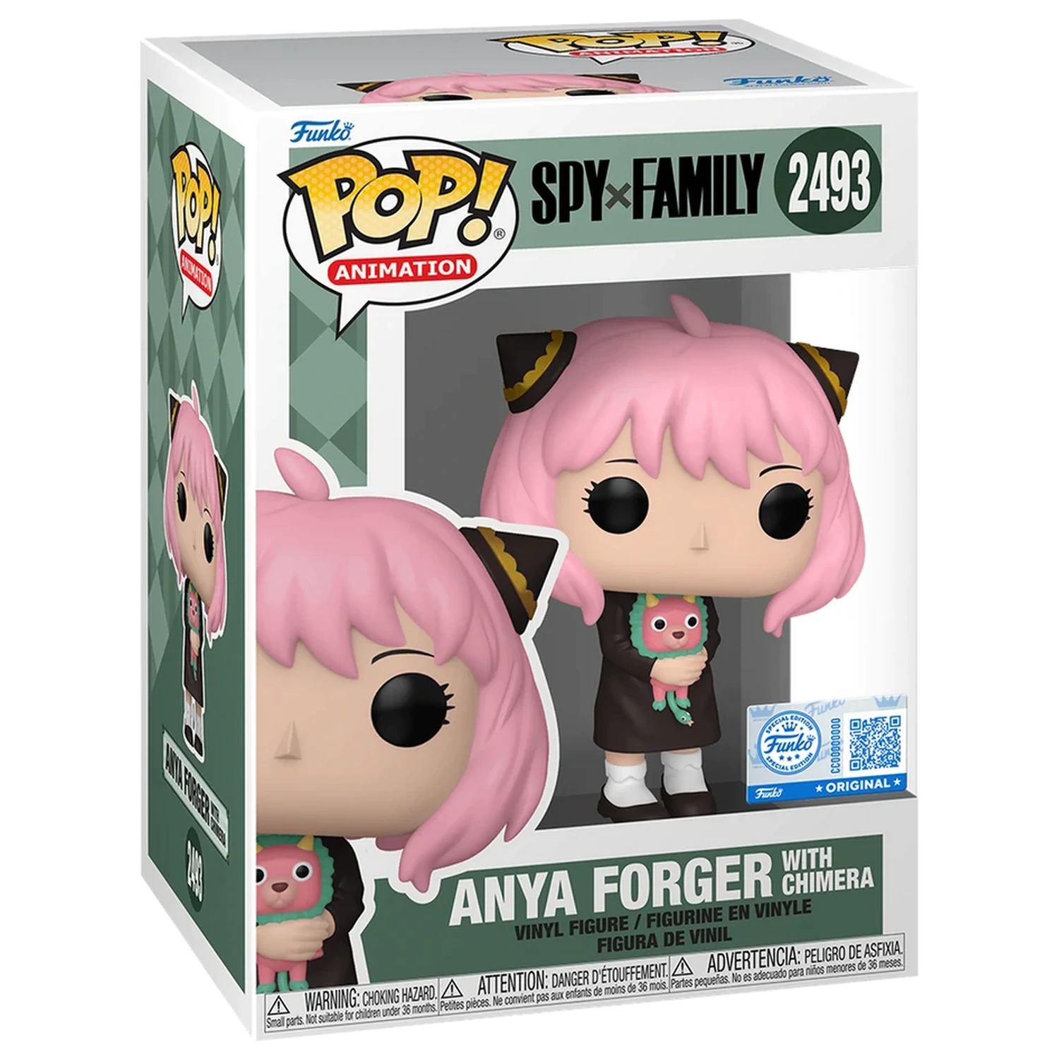 SPY x FAMILY Funko POP figurica Animation N° 2493 Anya Forger z Chimerom fotografija izdelka