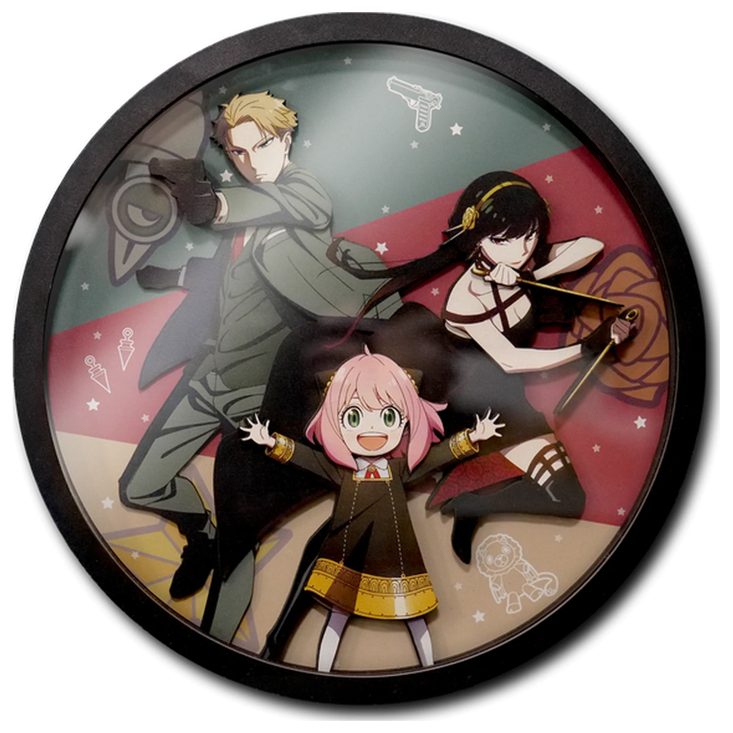 Spy x Family Loid, Yor & Anya Okvir lesenega dekorja 3D poster fotografija izdelka