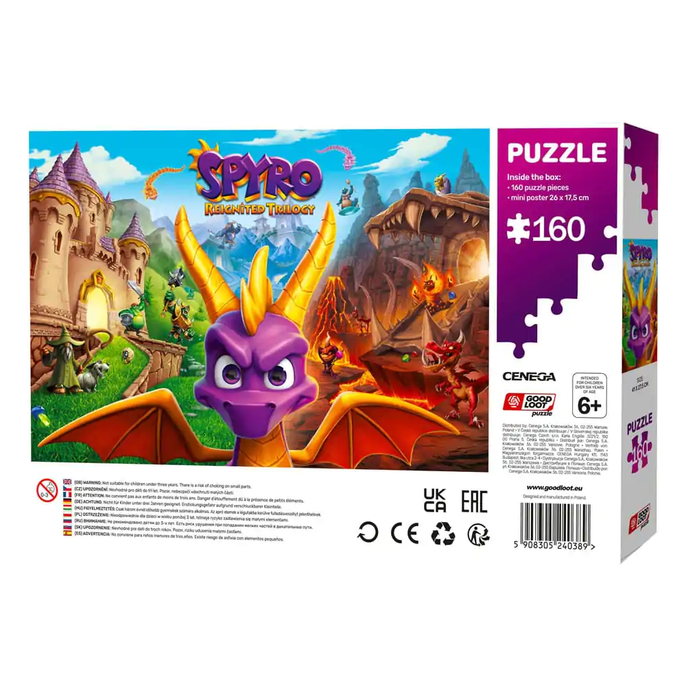 Spyro Reignited Trilogy otroške puzzle (160 kosov) fotografija izdelka