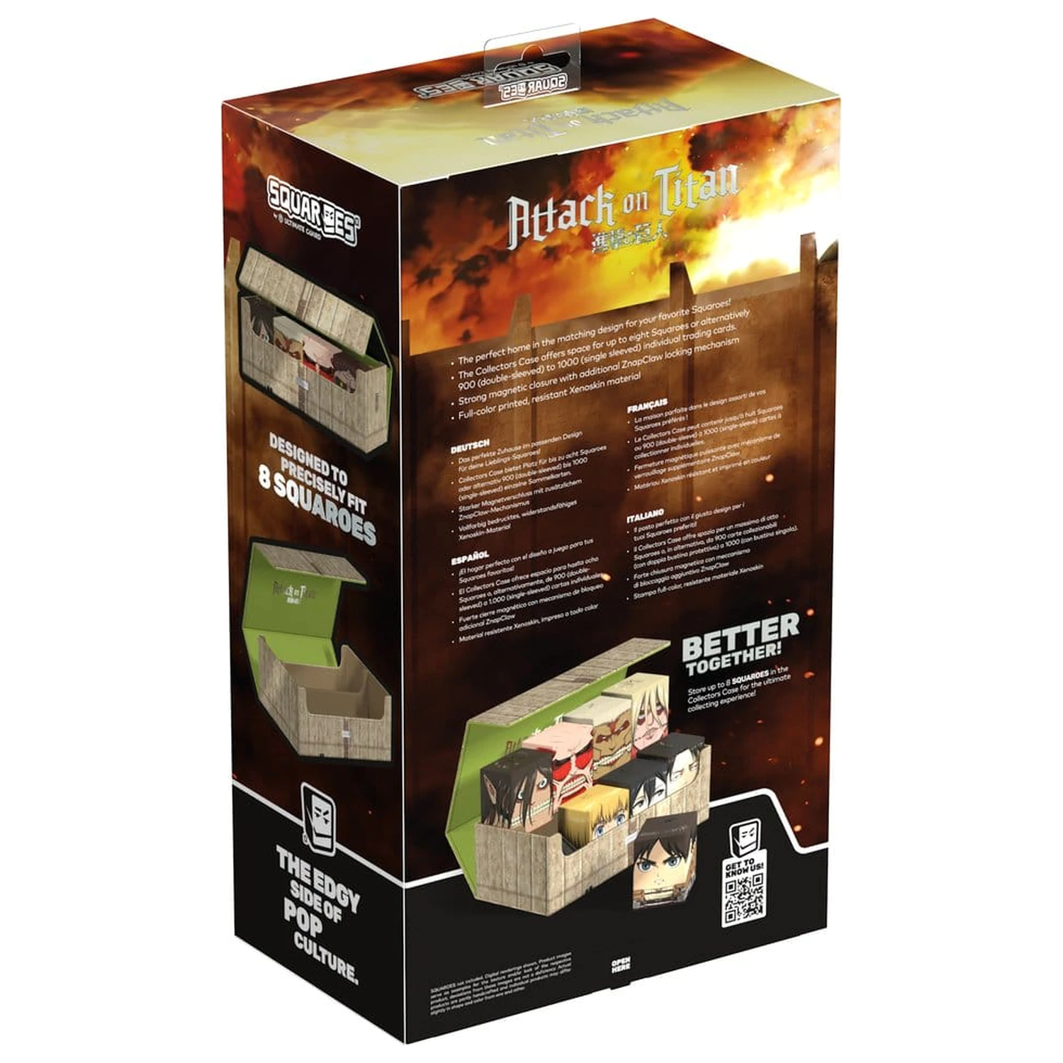 Squaroes - zbirateljski kovček 800 Attack on Titan - Shiganshina District fotografija izdelka