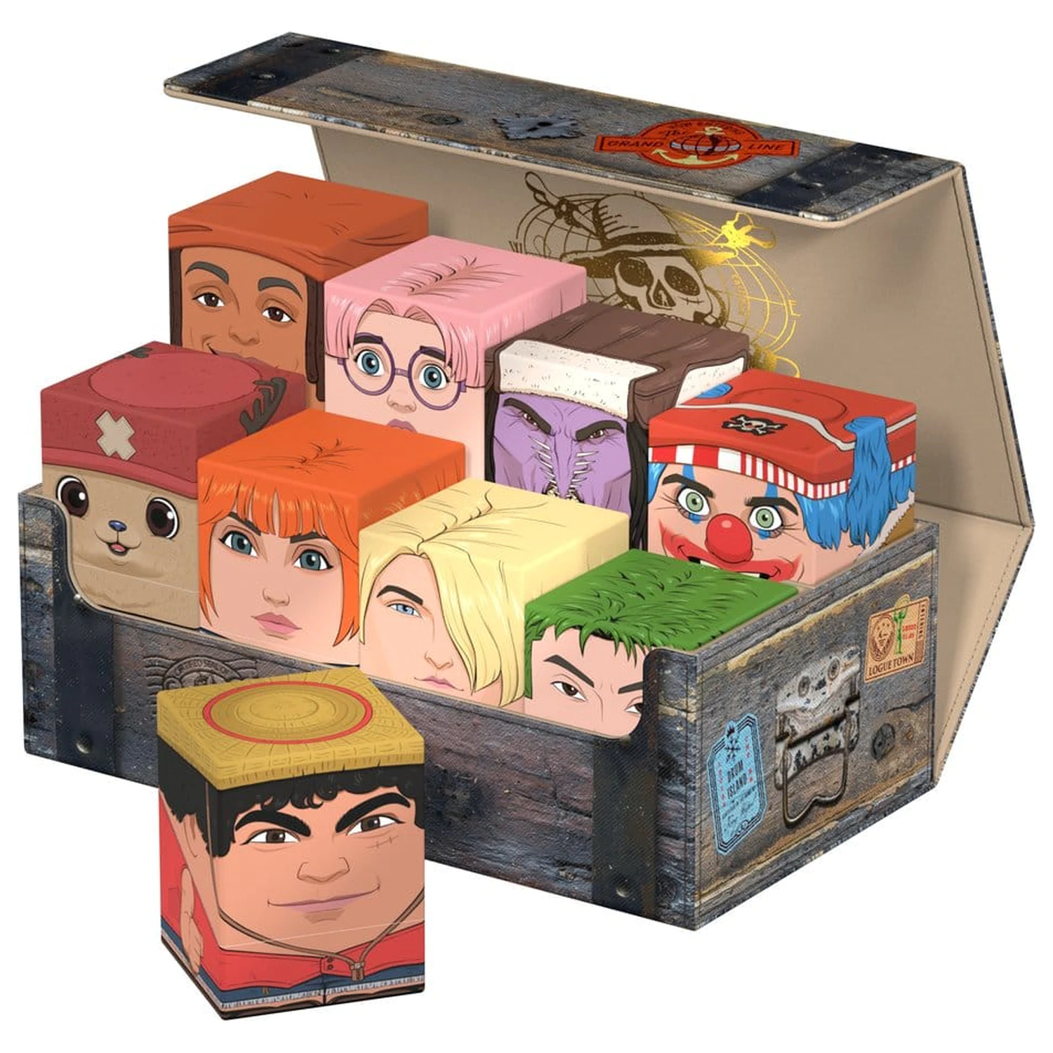 Squaroes Collectors Case 800 ONE PIECE - Lesena skrinja fotografija izdelka