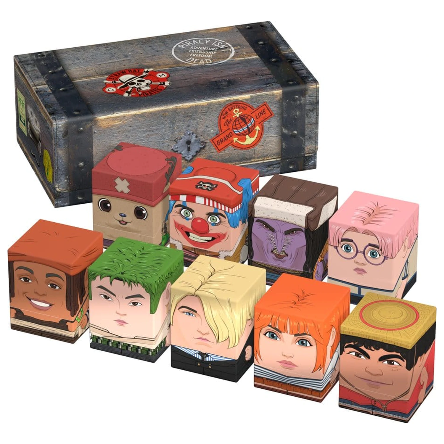 Squaroes Collectors Case 800 ONE PIECE - Lesena skrinja fotografija izdelka
