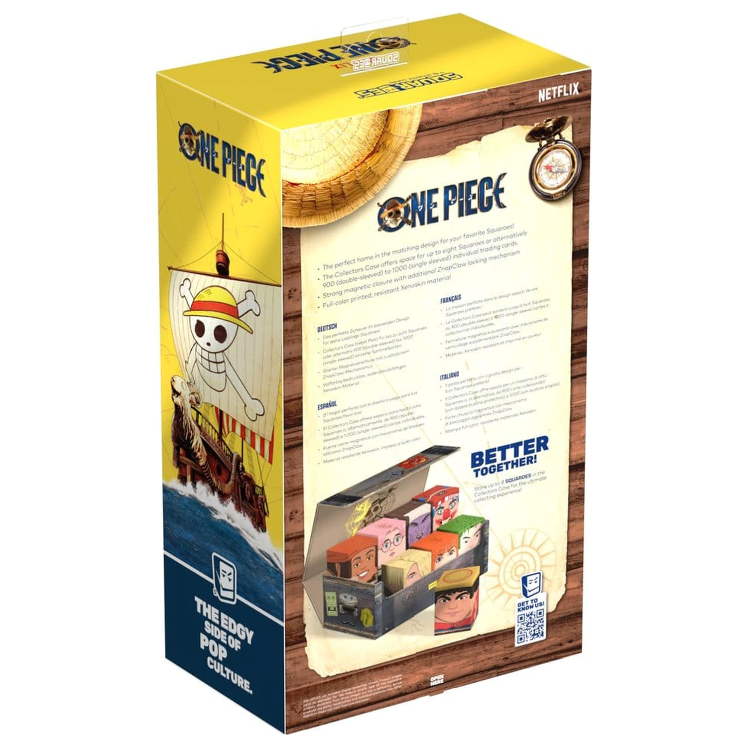 Squaroes Collectors Case 800 ONE PIECE - Lesena skrinja fotografija izdelka