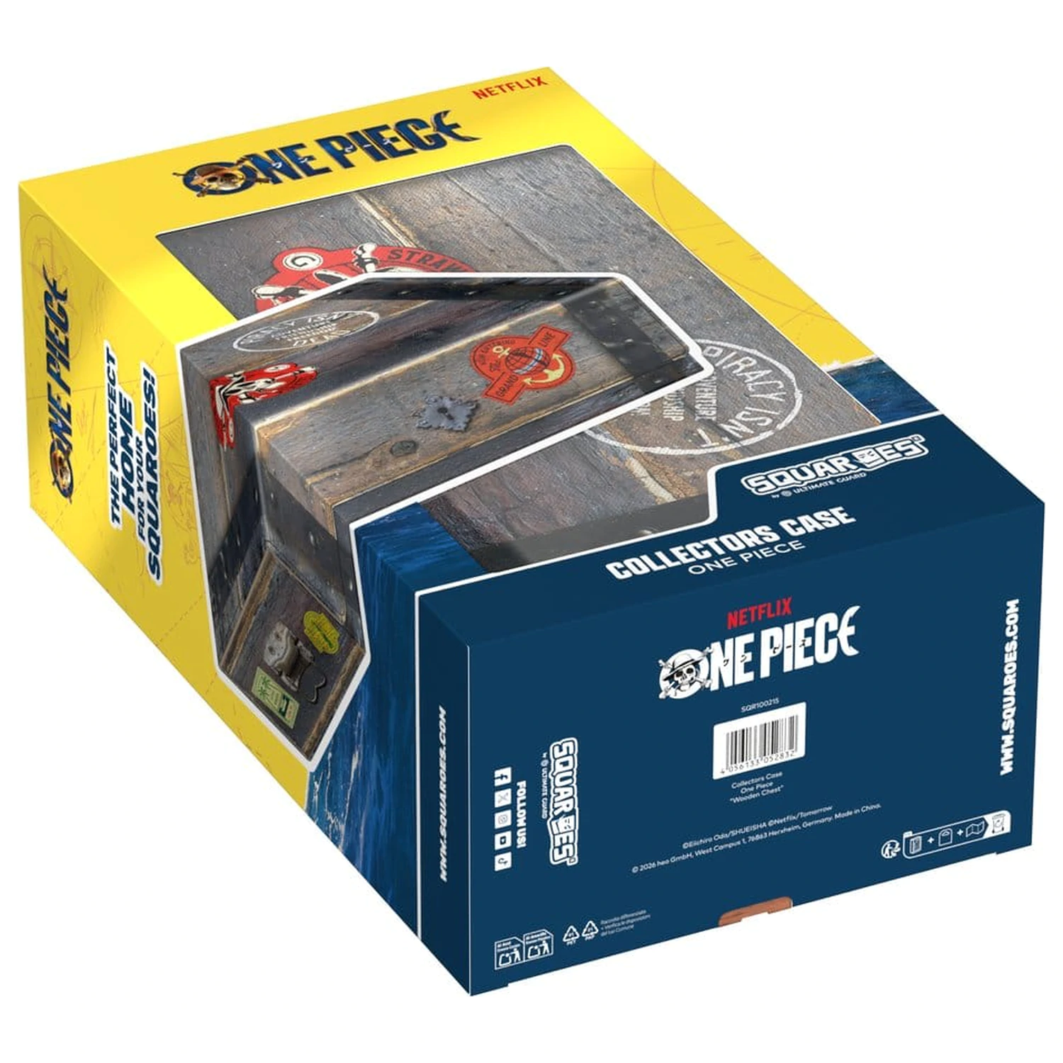 Squaroes Collectors Case 800 ONE PIECE - Lesena skrinja fotografija izdelka