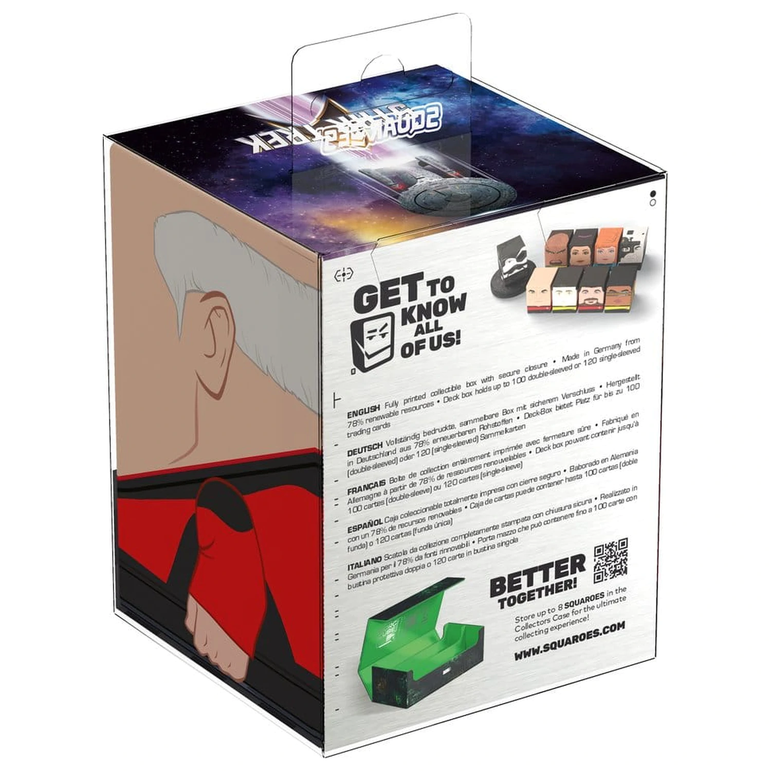 Squaroes Squaroe Star Trek: The Next Generation ST019 - Captain Picard fotografija izdelka