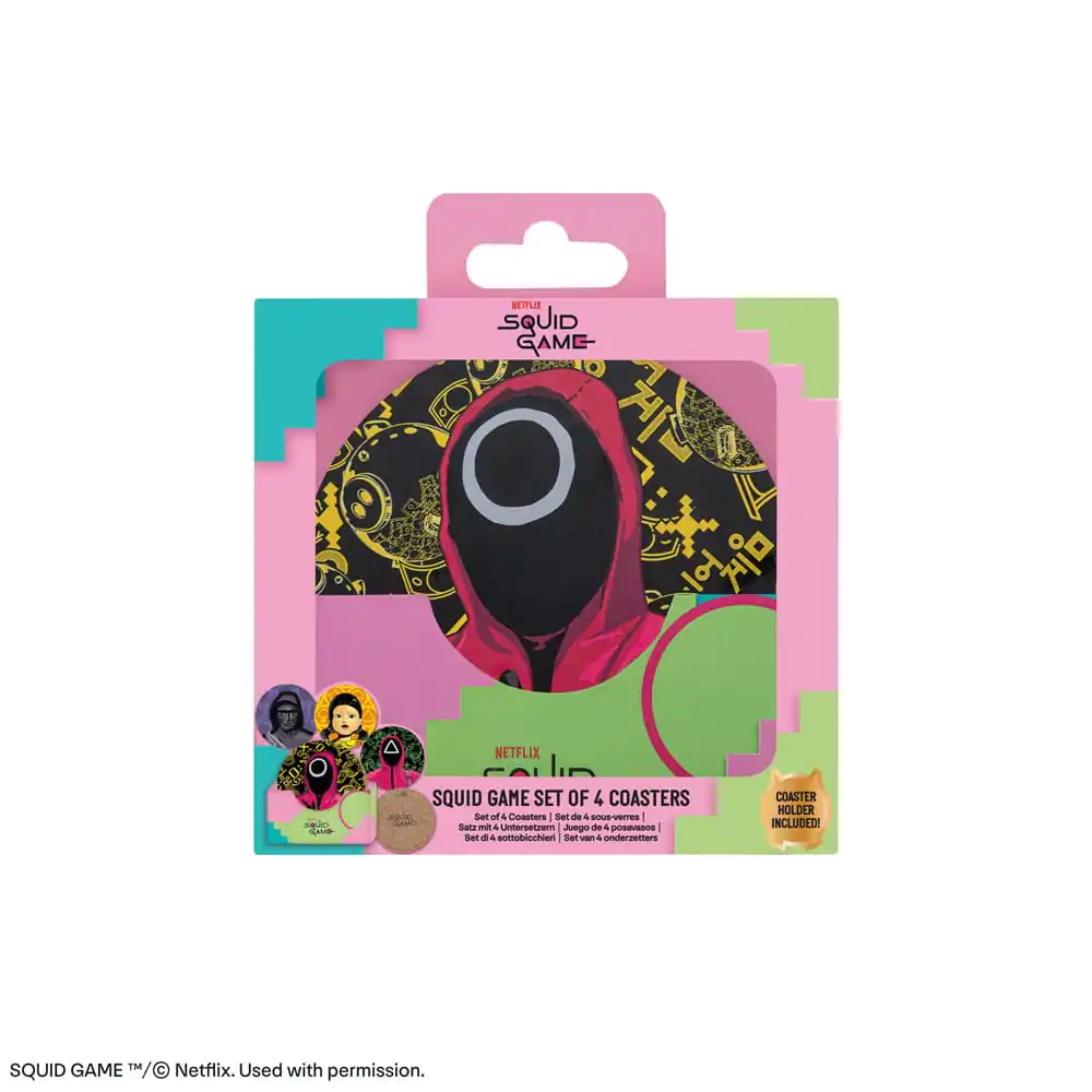 Squid Game Podstavek za kozarce, 4-delni komplet fotografija izdelka