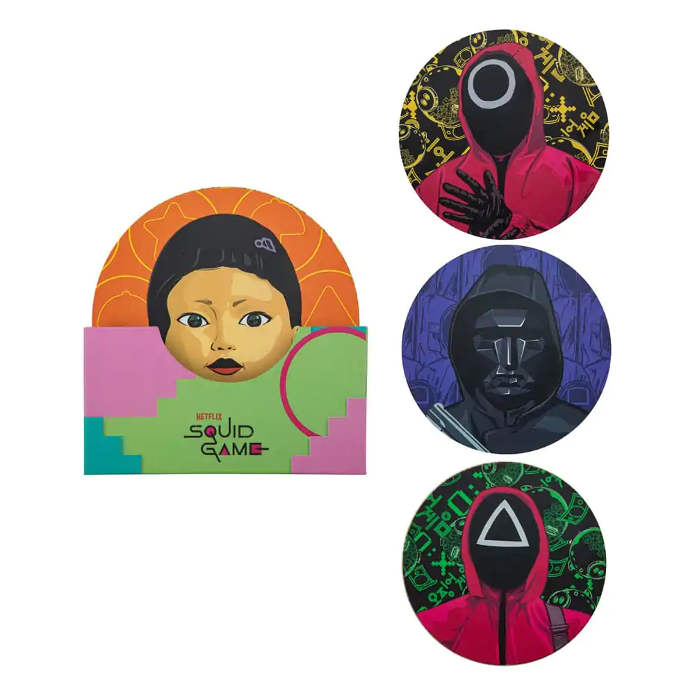 Squid Game Podstavek za kozarce, 4-delni komplet fotografija izdelka